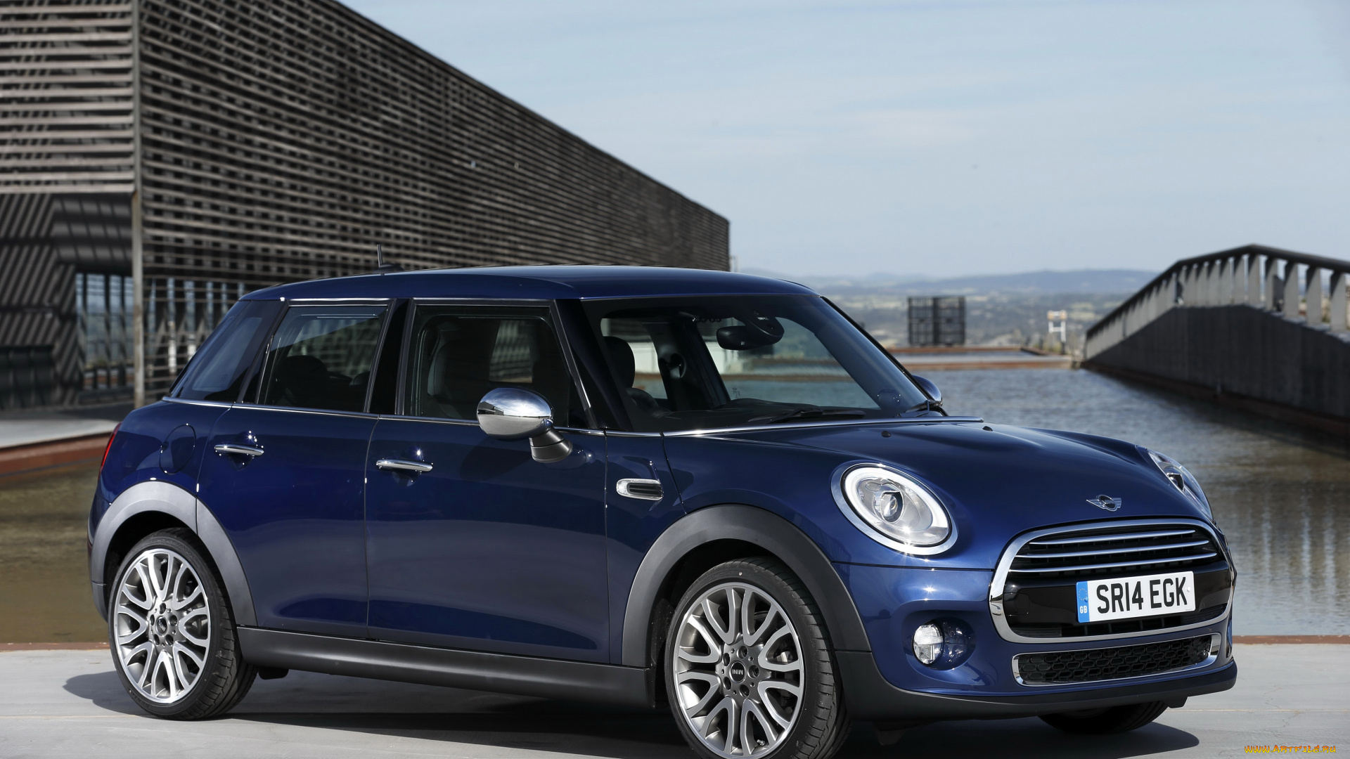 2014, mini, cooper, d, 5-door, автомобили, mini, john, cooper, синий, тюнинг