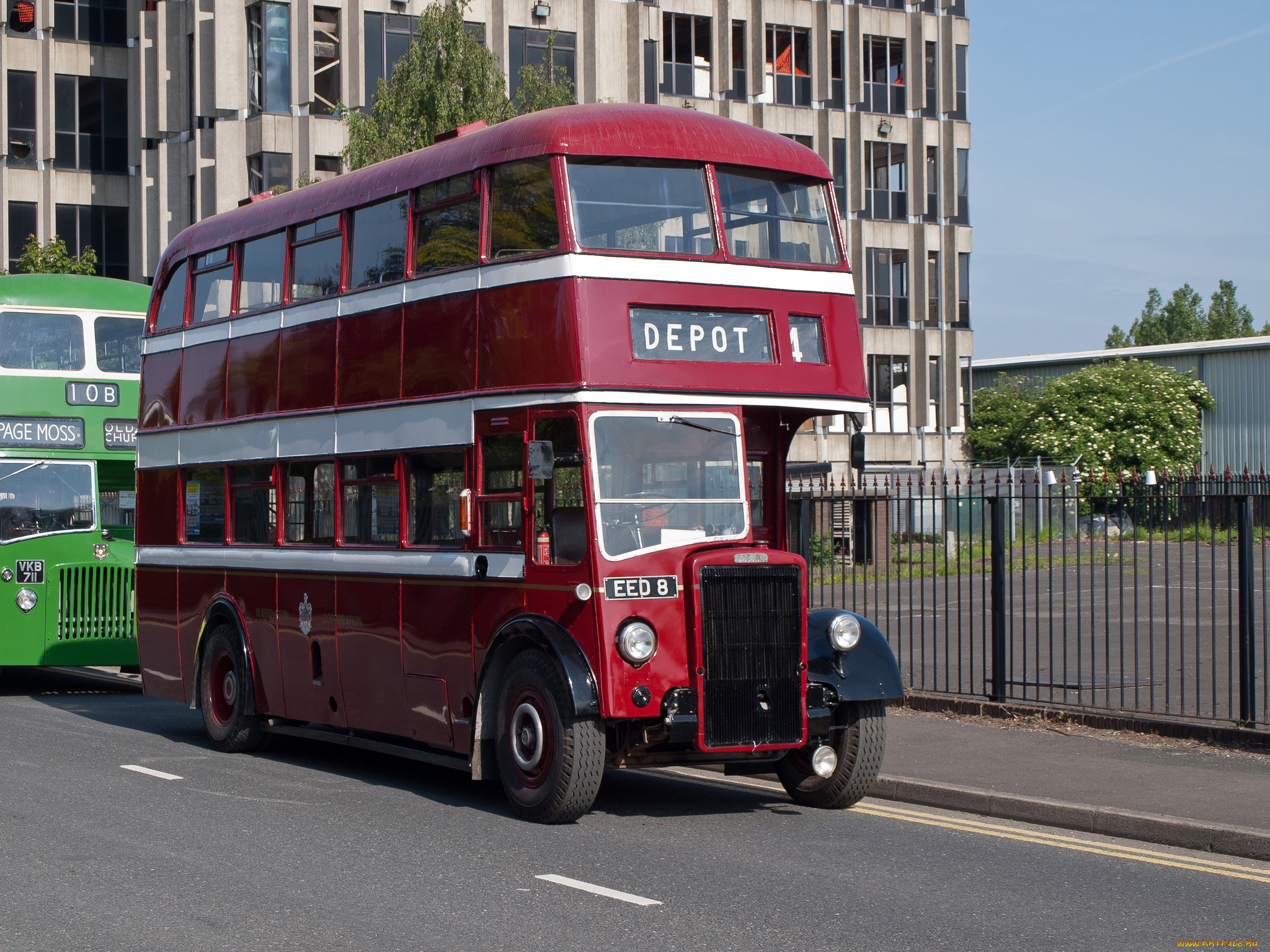 1947, leyland, titan, pd1leyland, alexander, warrington, 38, автомобили, автобусы, общественный, транспорт, автобус