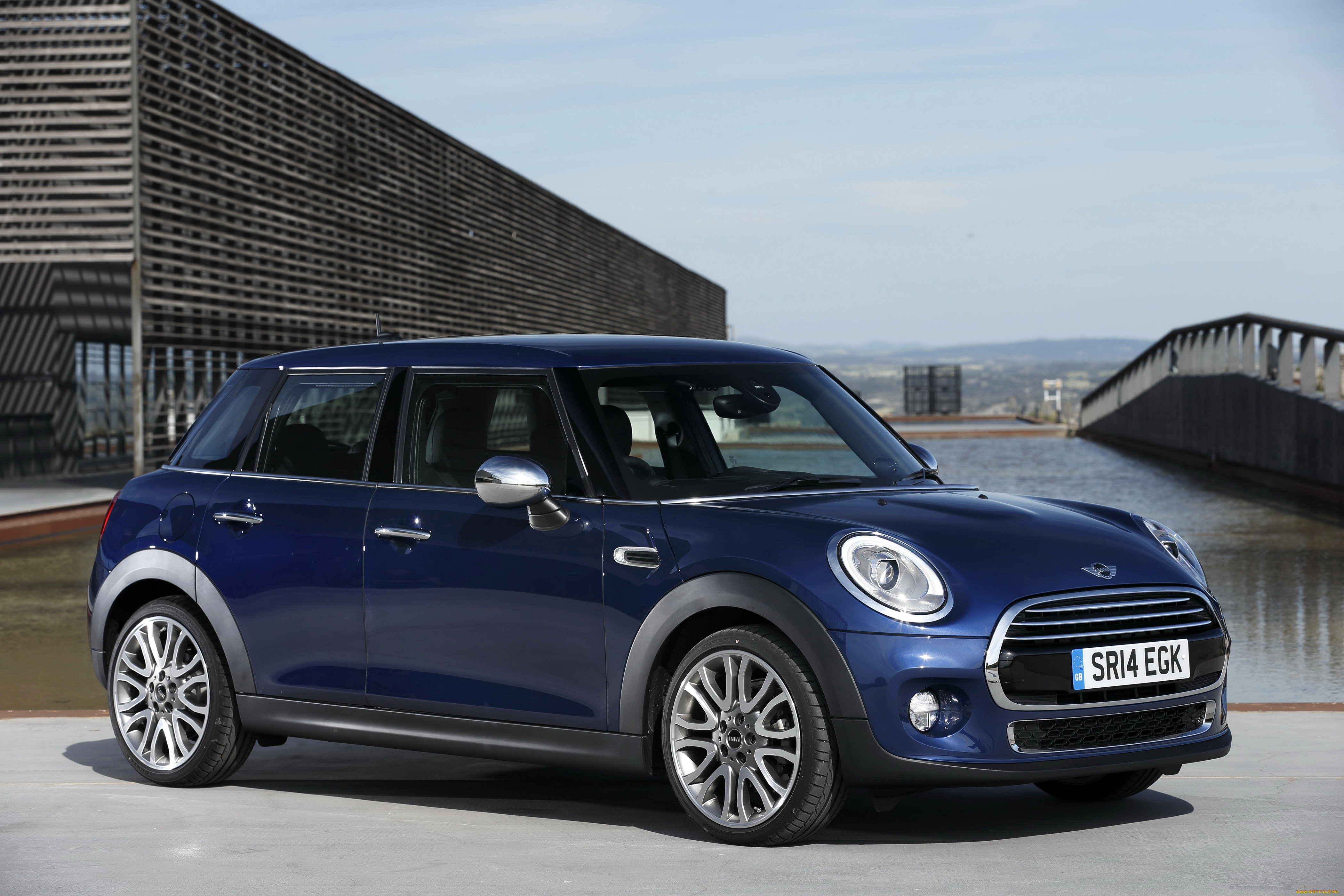 2014, mini, cooper, d, 5-door, автомобили, mini, john, cooper, синий, тюнинг