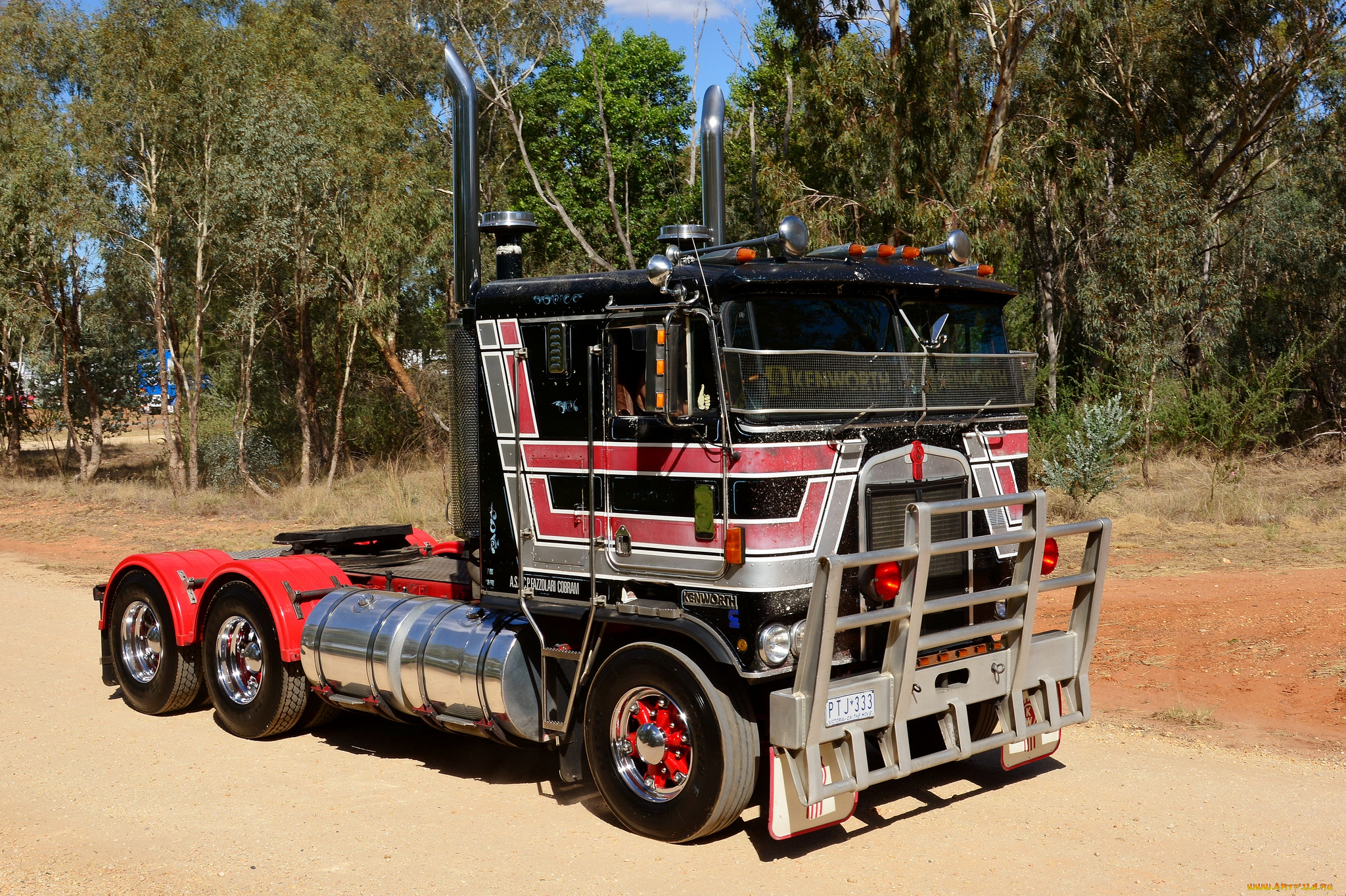 автомобили, kenworth, тяжелый, тягач, седельный, грузовик