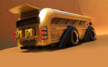 Картинка автомобили рисованные bus