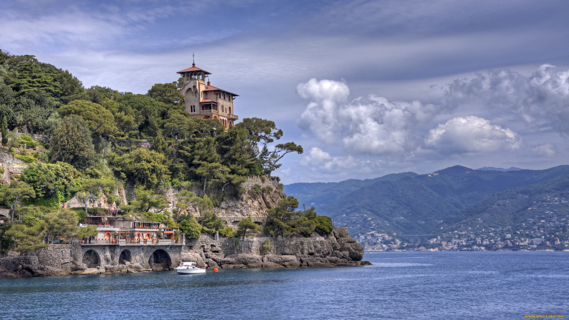 portofino, , liguria, , italy, города, -, панорамы, побережье