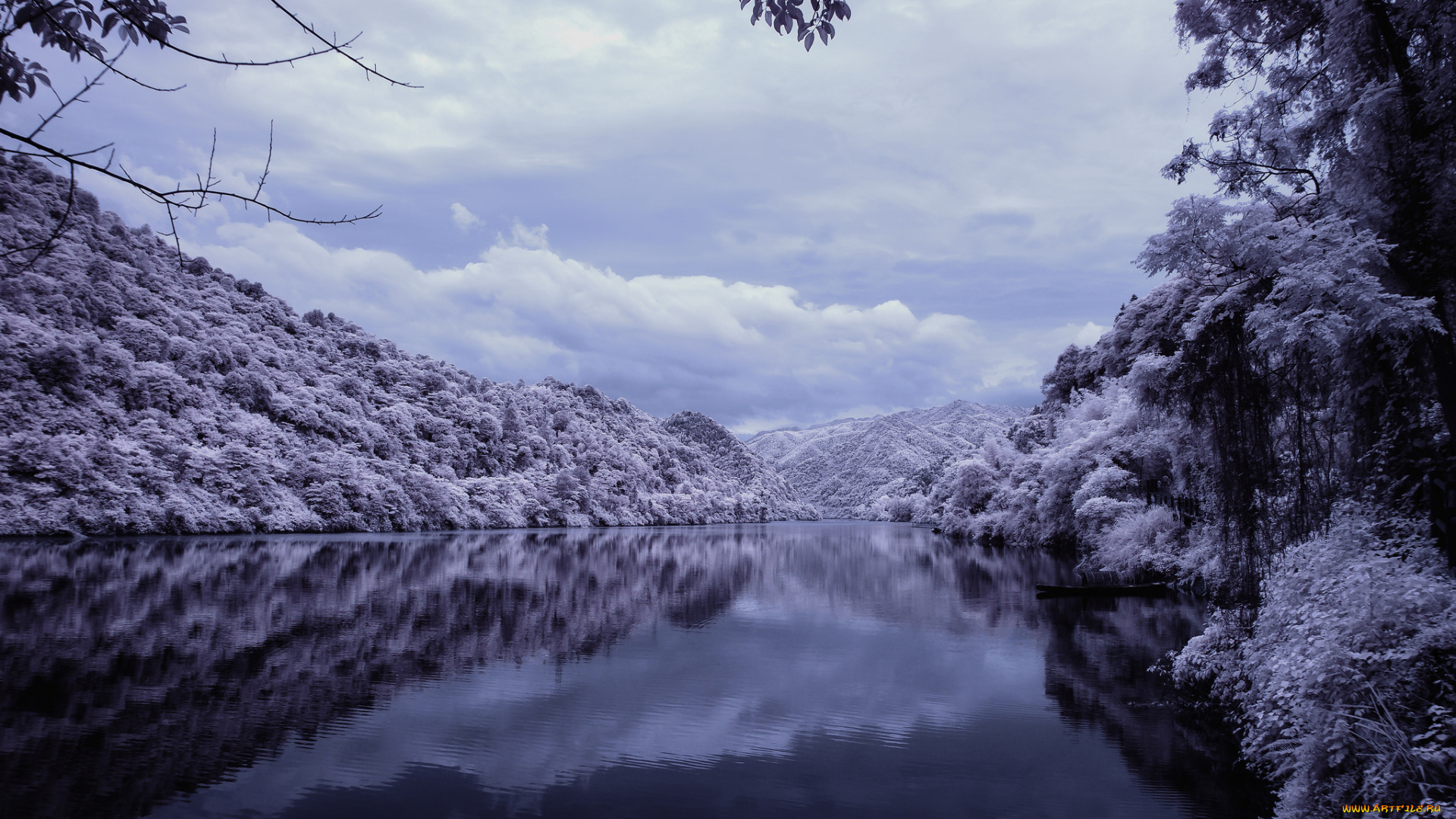 природа, реки, озера, winter, view, река, snow, зима, river, trees, зимний, пейзаж, деревья, снег