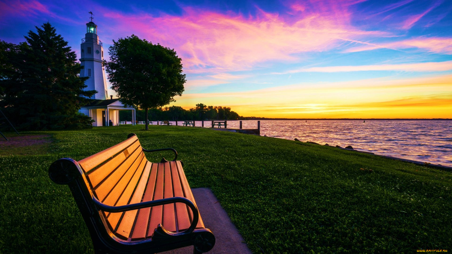 kimberly, point, park, lake, winnebago, wisconsin, природа, маяки, kimberly, point, park, lake, winnebago