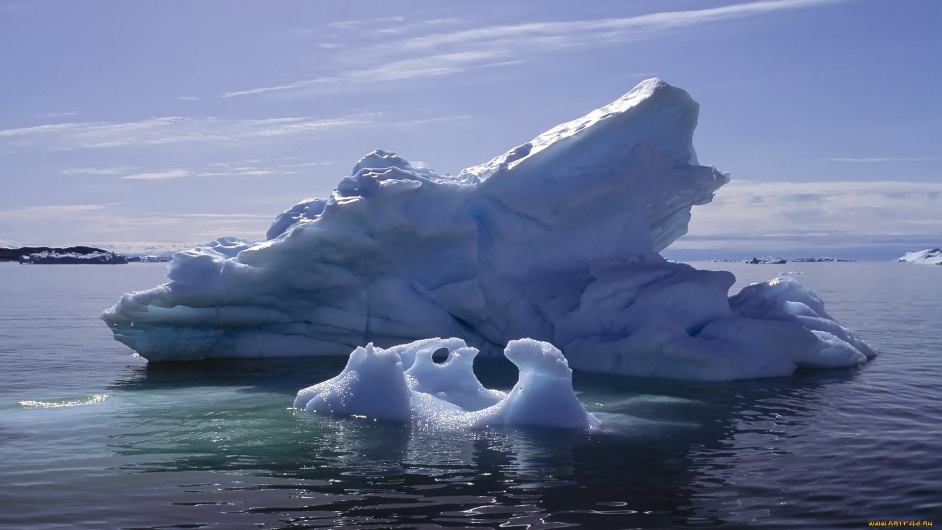 айсберг арка море глыбы небо без смс