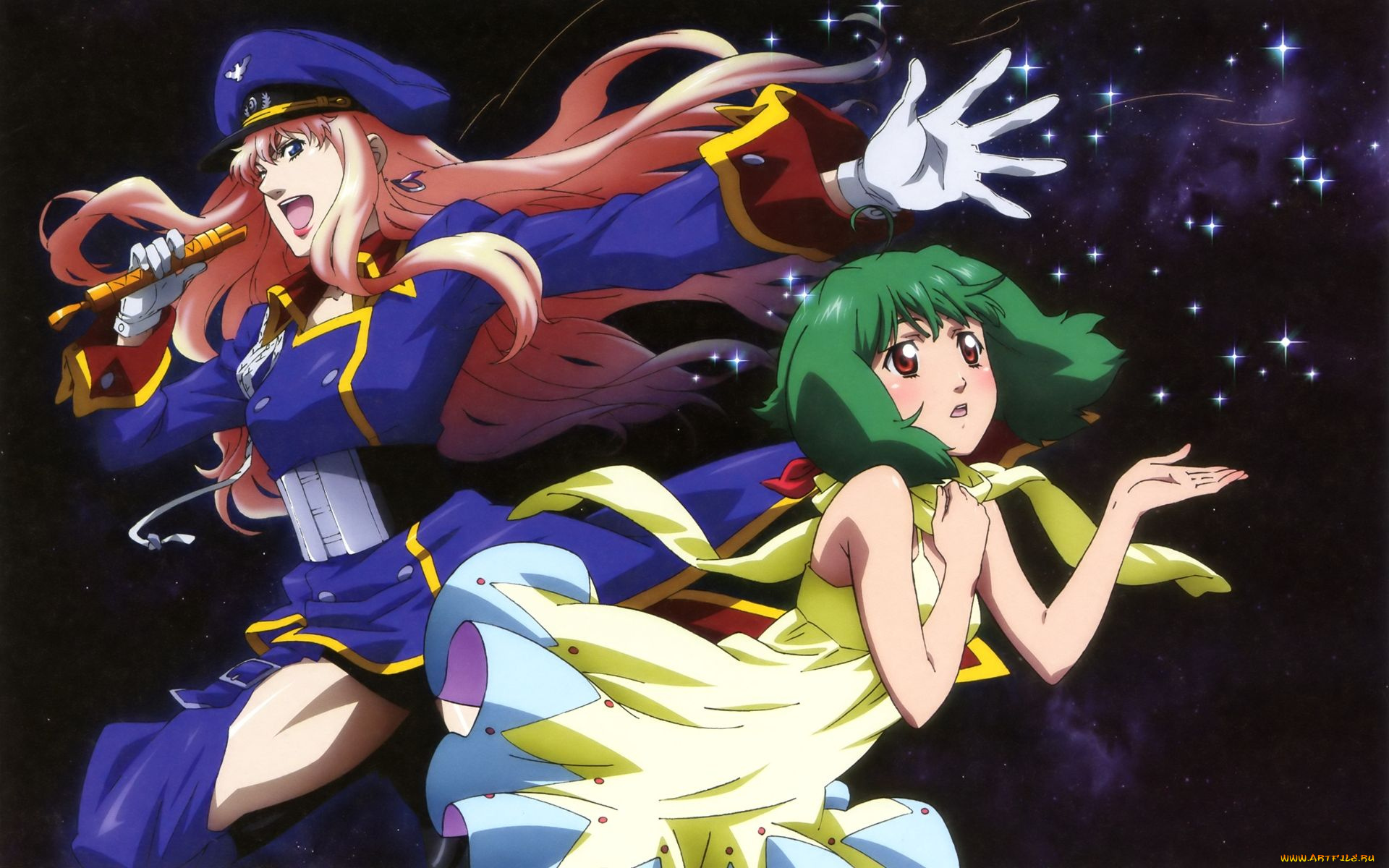 аниме, macross, frontier, девушка