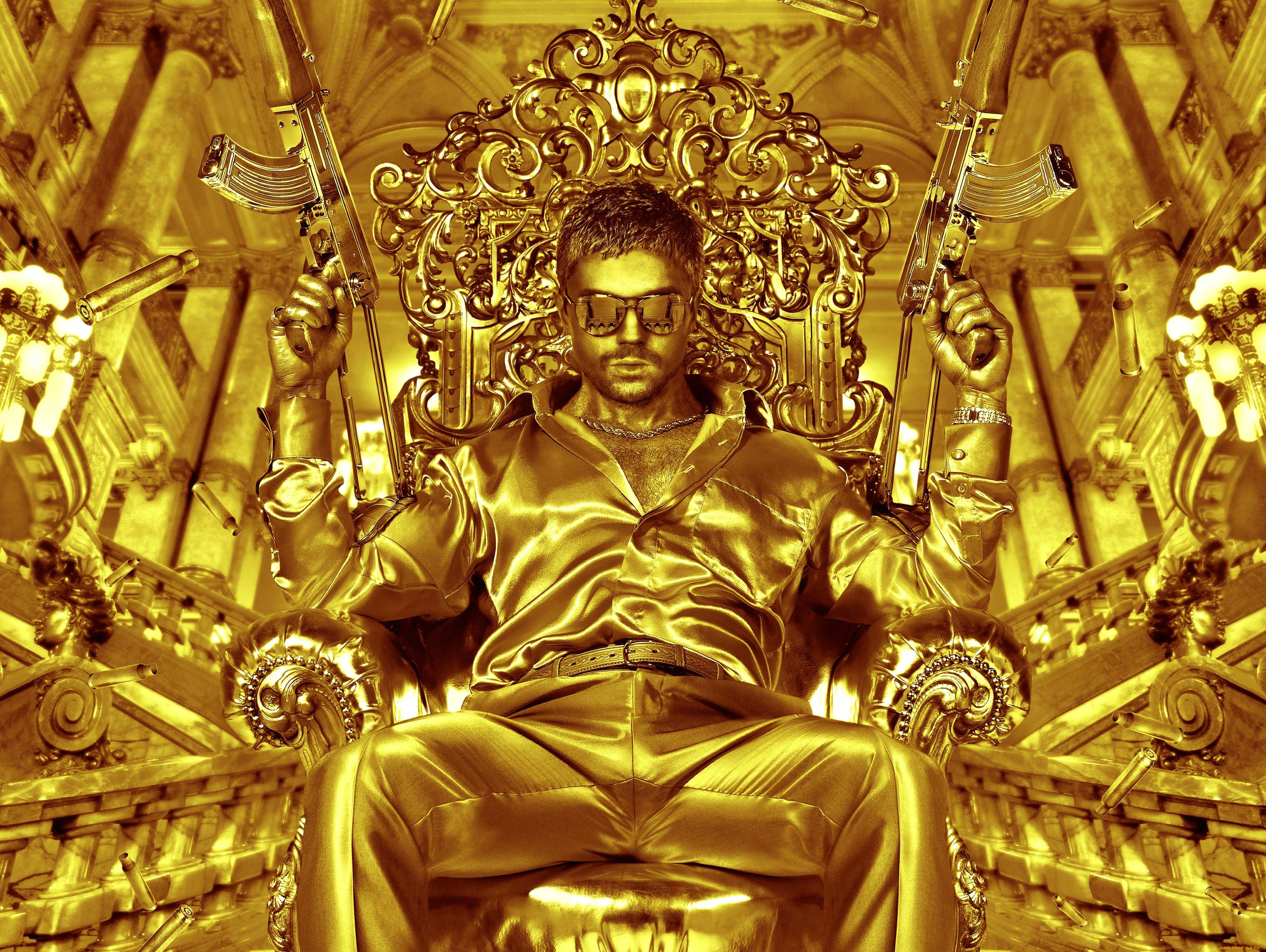 Проявить золотого. Двойник дьявола - the Devil's Double (2011). Мужчина в золоте. Человек на троне.