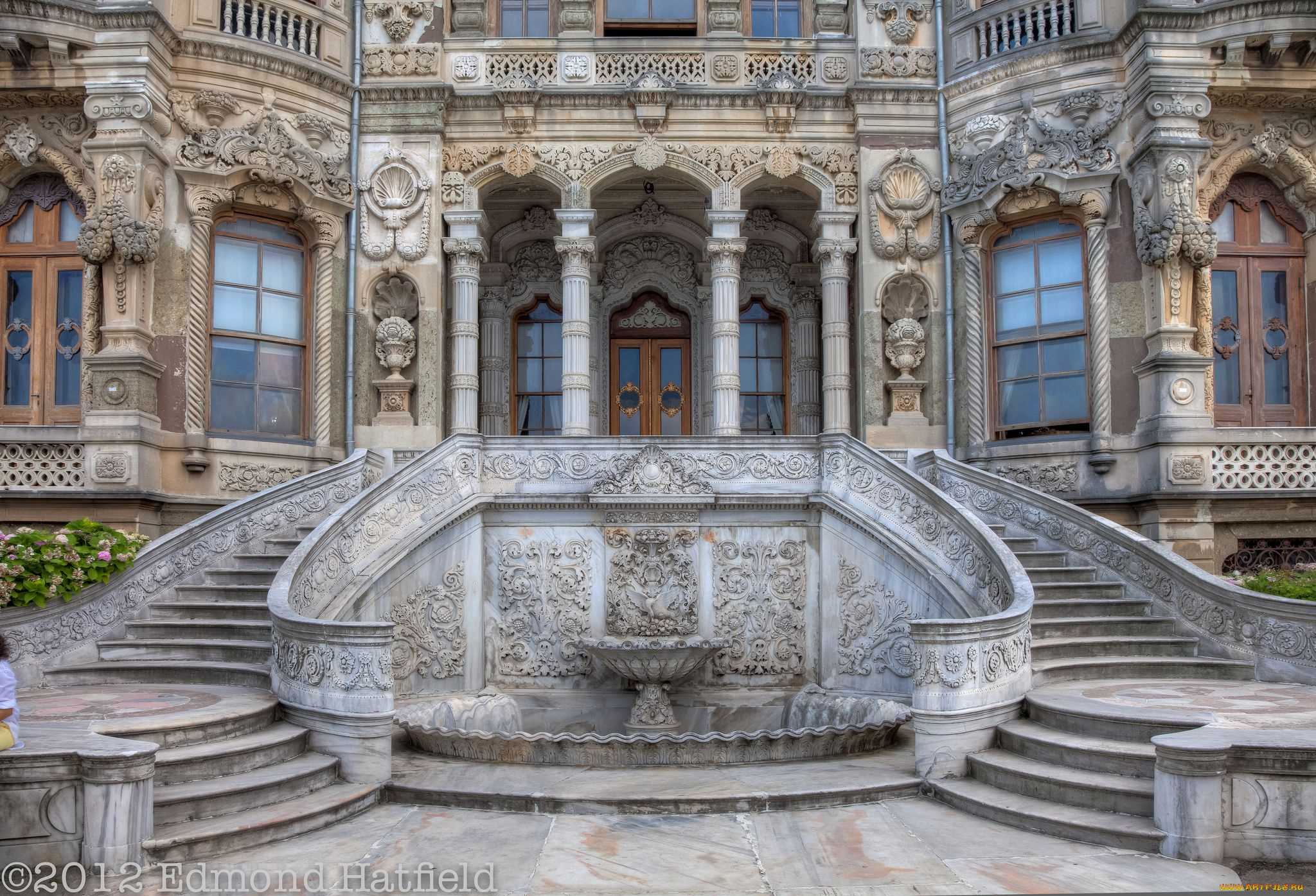 kucuksu, pavilion, istanbul, turkey, города, стамбул, турция, фонтан, лестница, дворец