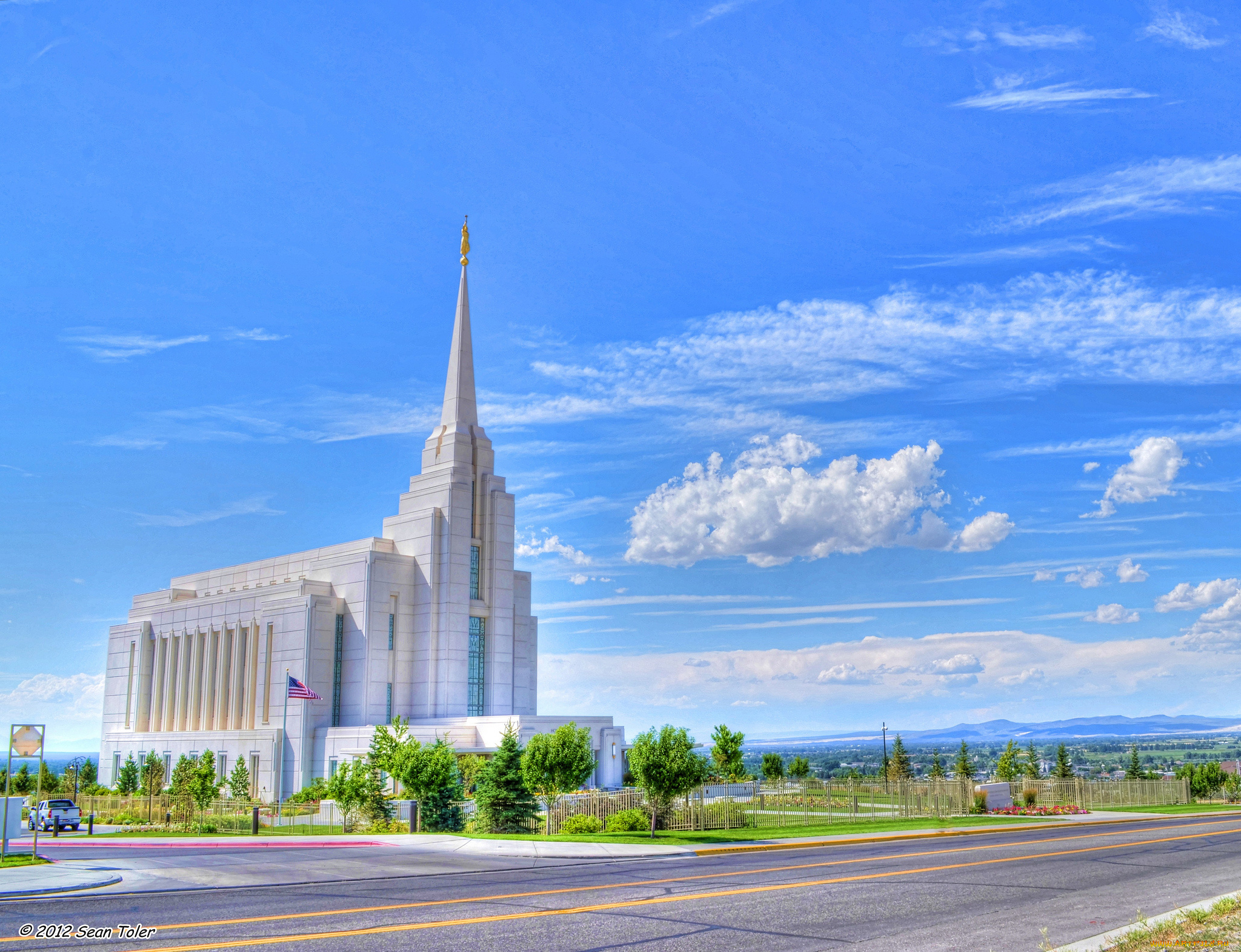 rexburg, idaho, lds, mormon, temple, города, буддистские, другие, храмы, дорога, храм, мормоны