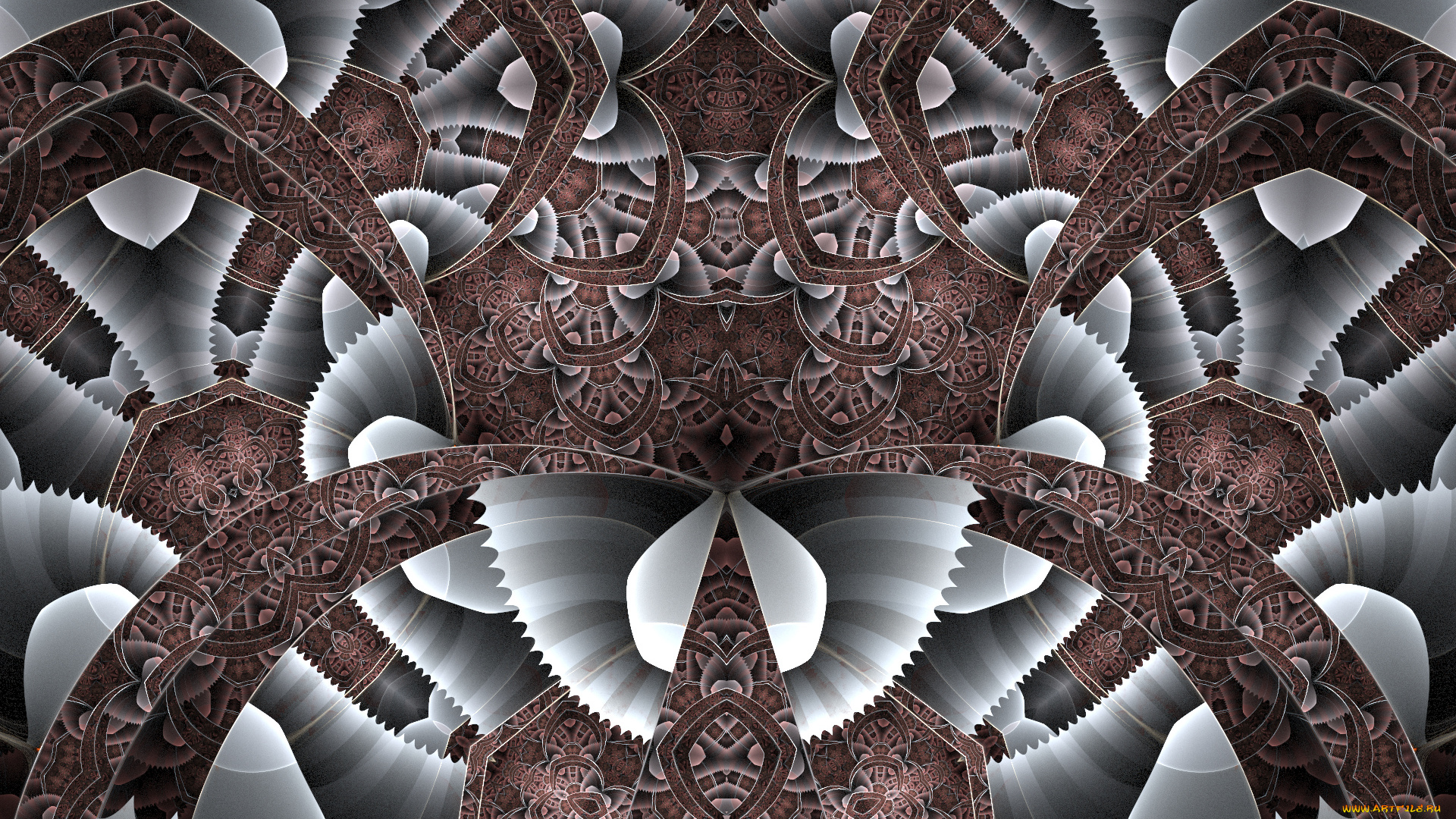 3д, графика, fractal, фракталы, узор, цвета, фон