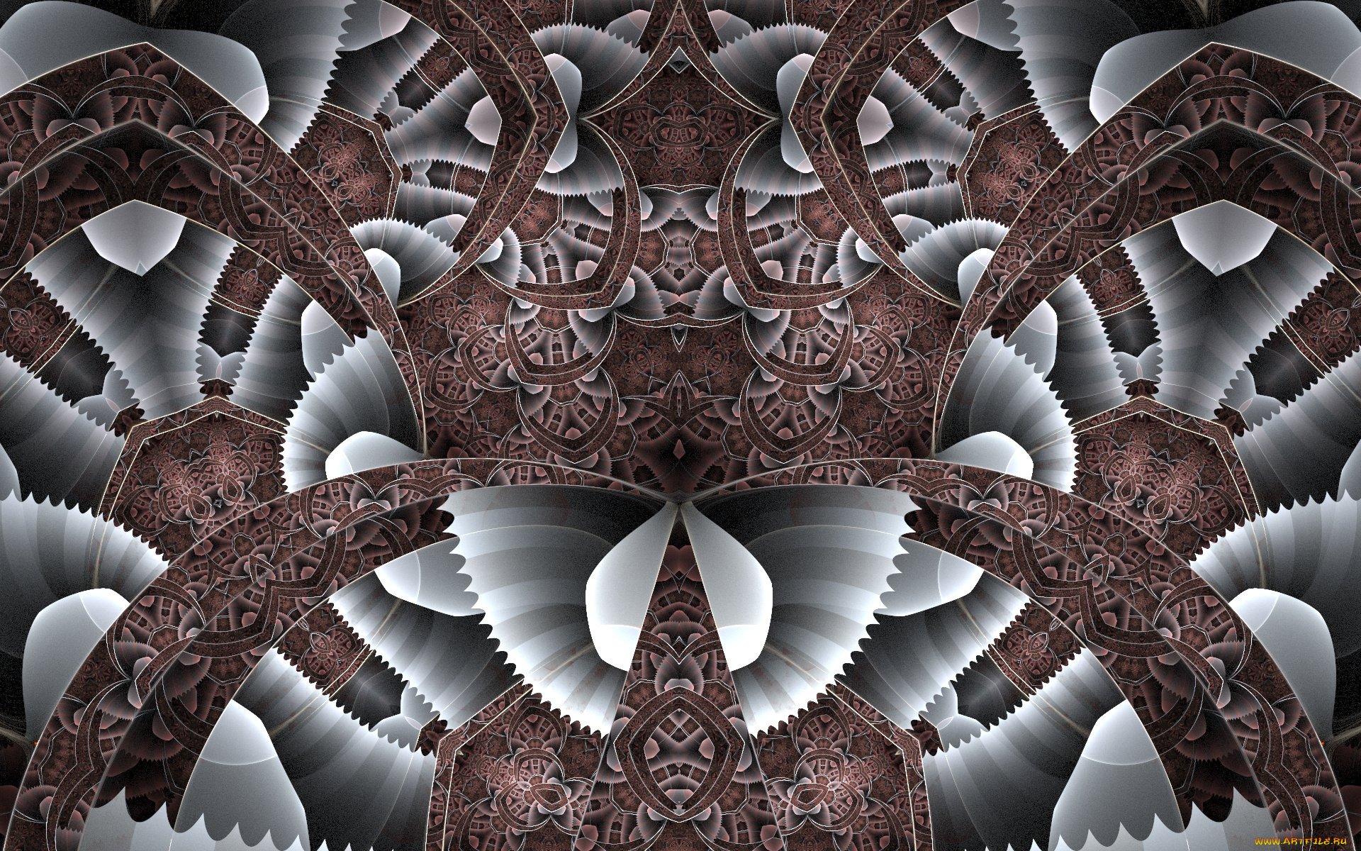 3д, графика, fractal, фракталы, узор, цвета, фон