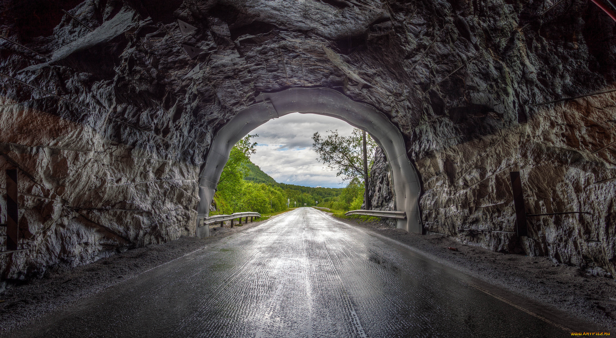 природа, дороги, road, tunnel, from, sulithjelma