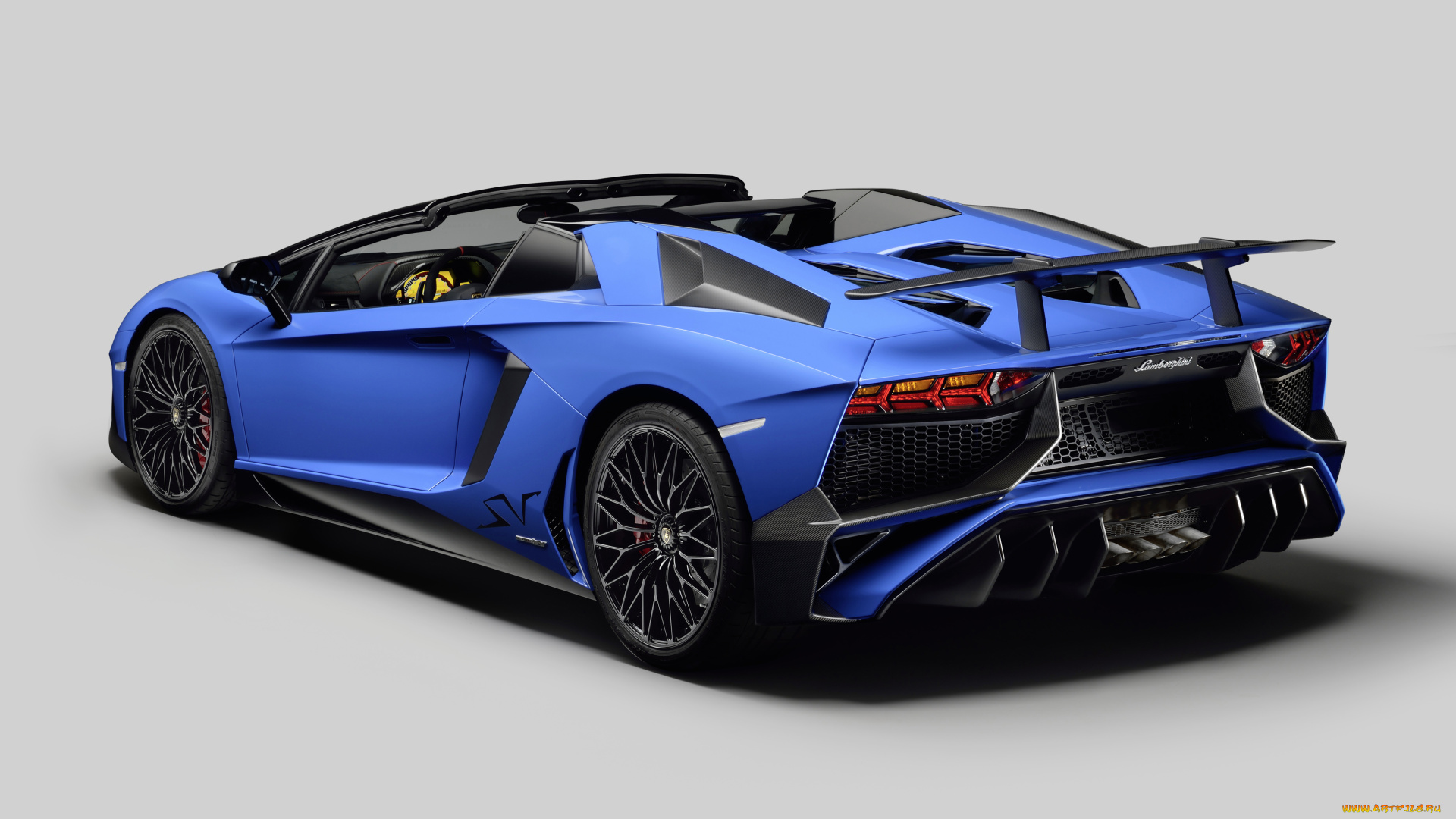 автомобили, lamborghini, голубой, lb834, 2015г, roadster, superveloce, lp, 750-4, aventador