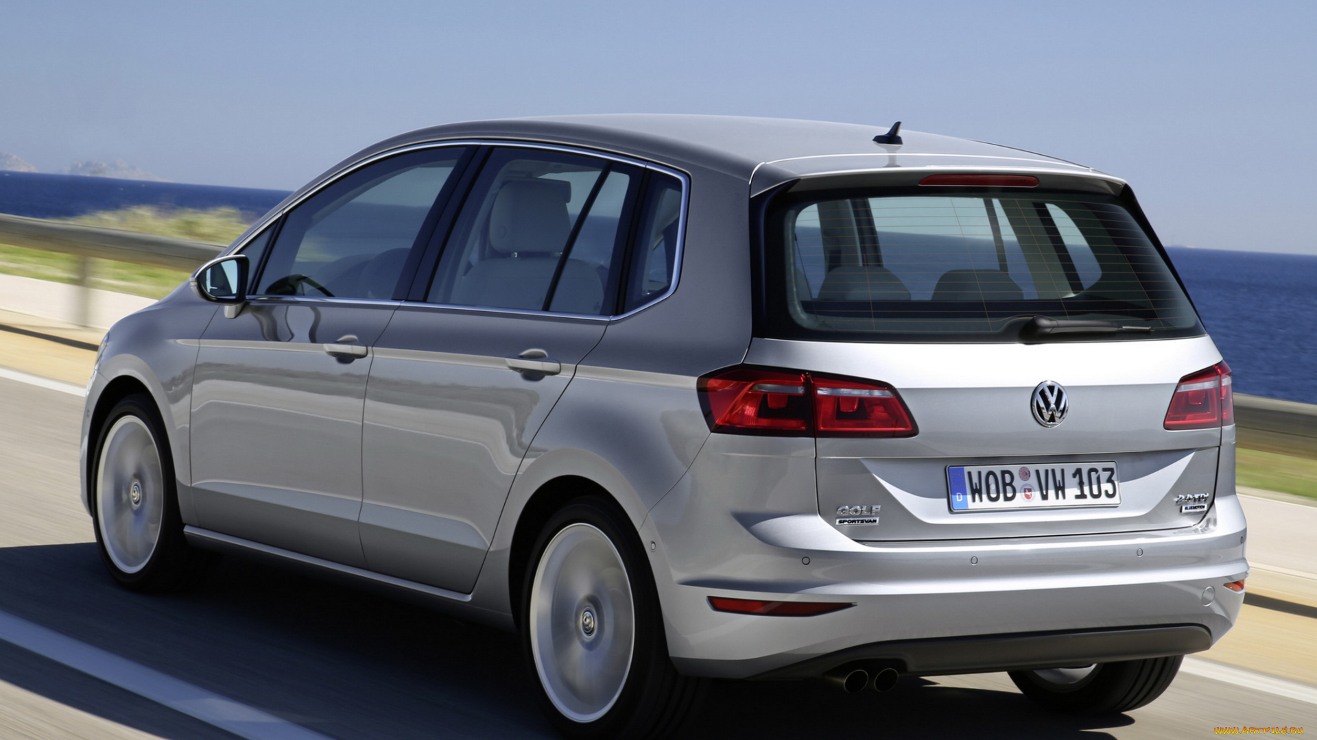 автомобили, volkswagen, серый, 2014, tdi, sportsvan, golf