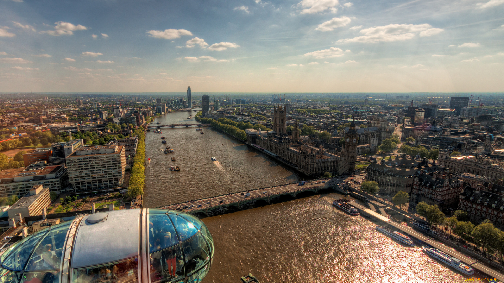 london, города, лондон, , великобритания, панорама