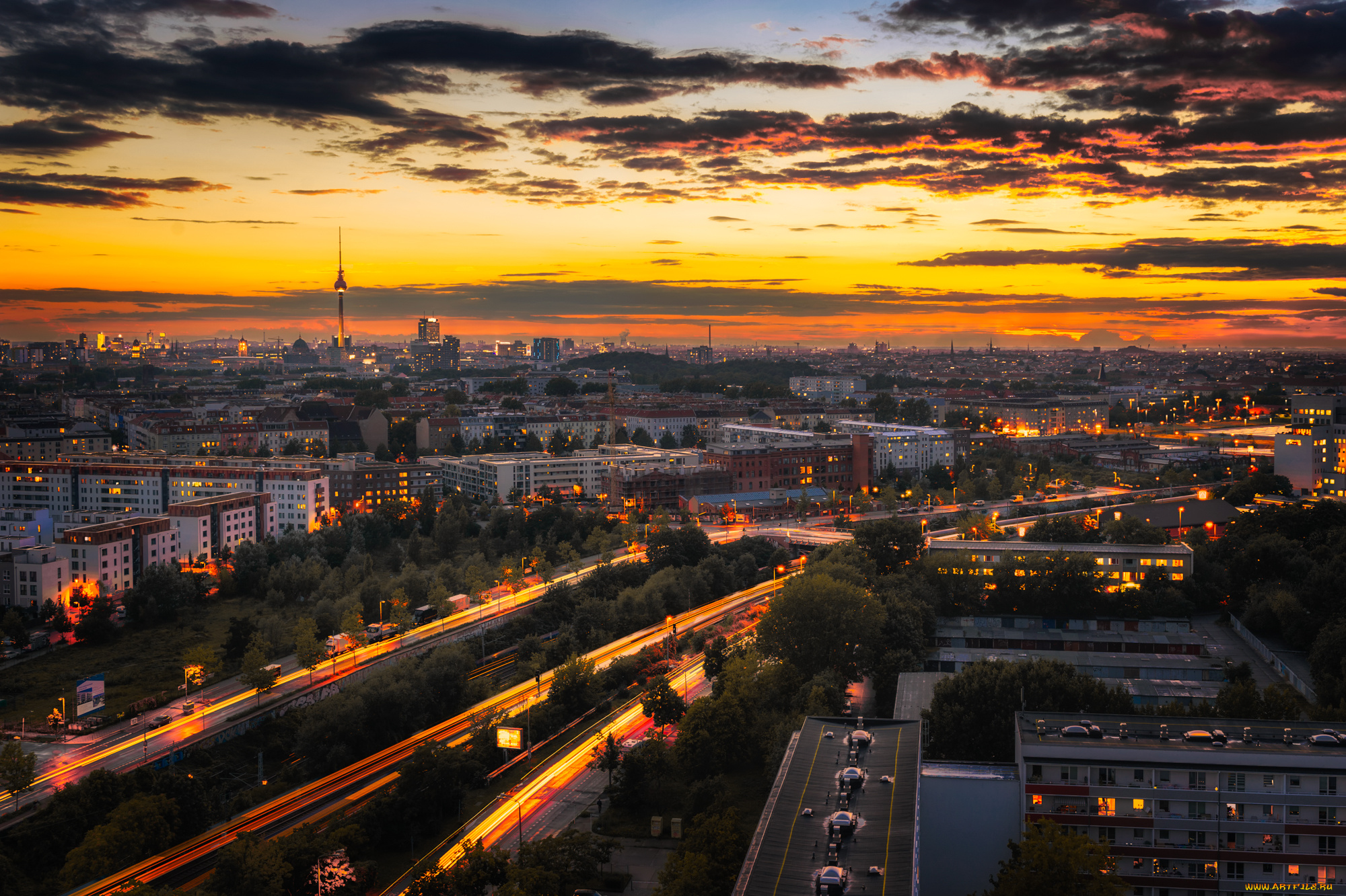 berlin, города, берлин, , германия, панорама