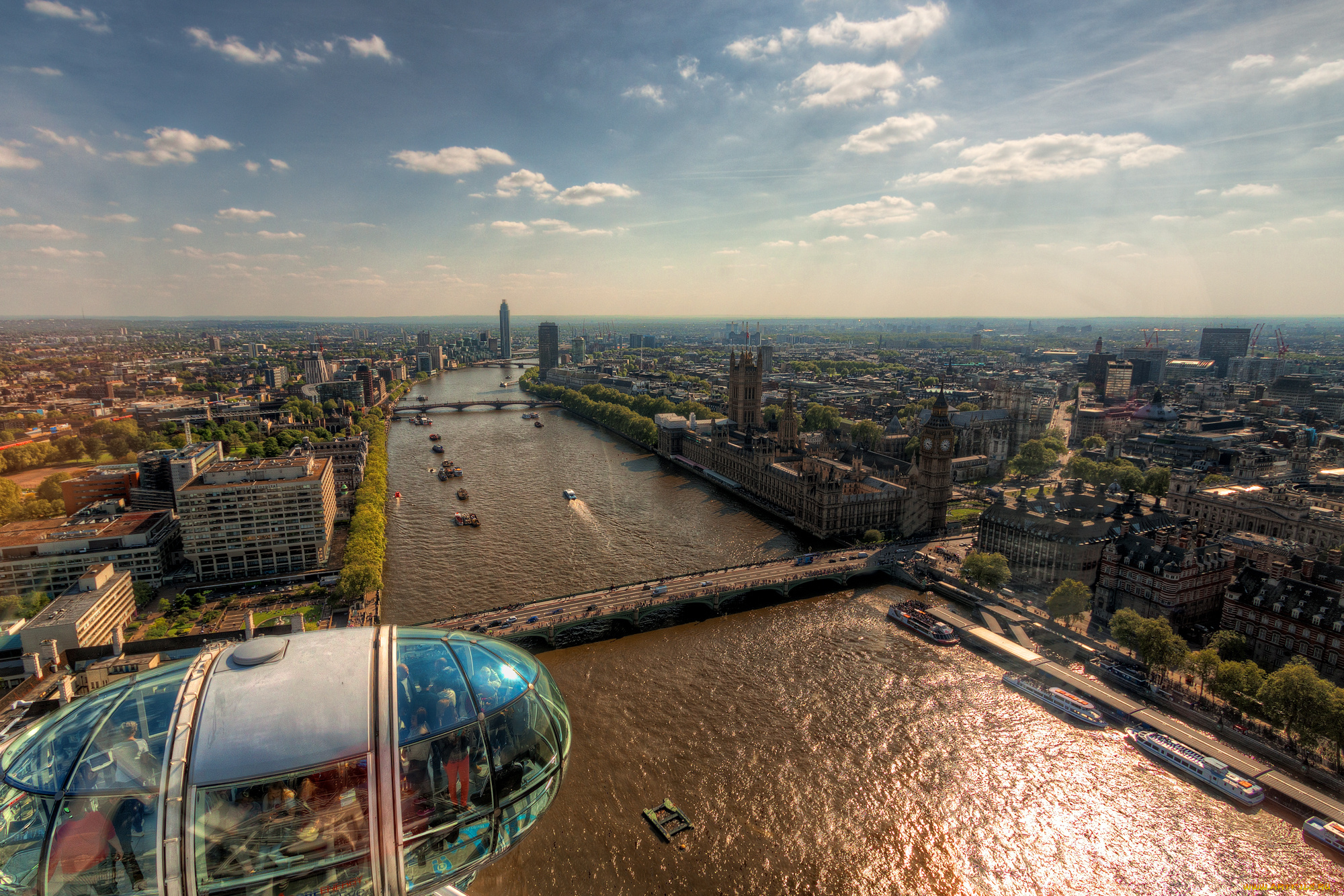 london, города, лондон, , великобритания, панорама