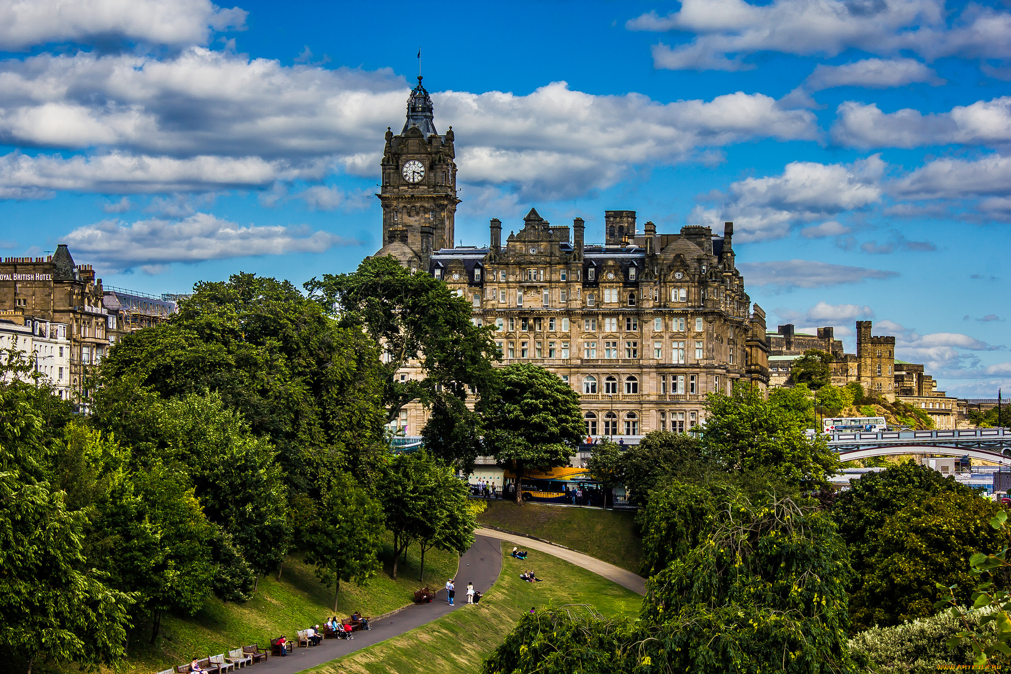 edinburgh, , scotland, города, шильонский, замок, , швейцария, панорама