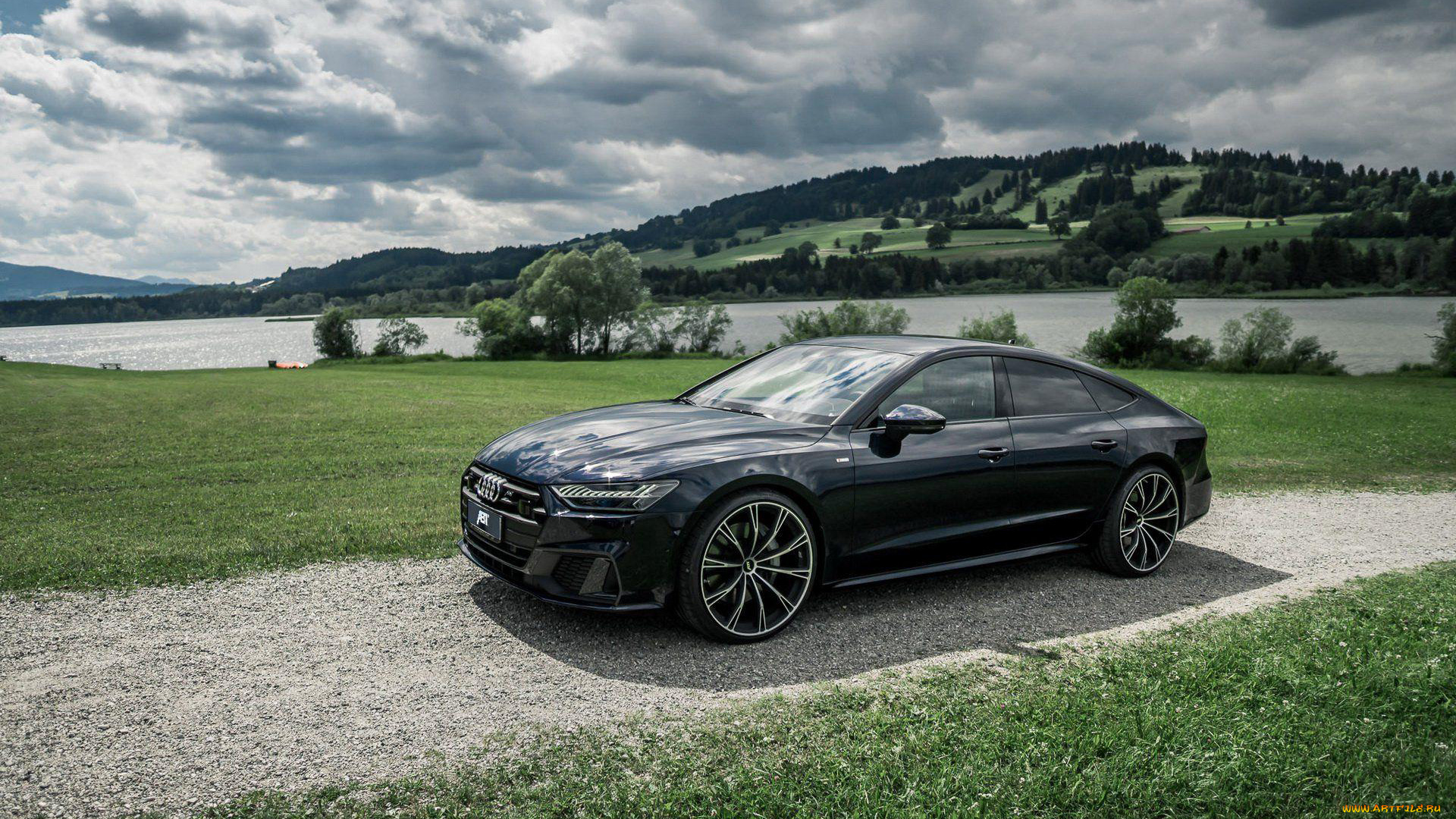 abt, audi, a7, sportback, , 2018, автомобили, audi, черный, ауди, спортбэк, a7, sportback