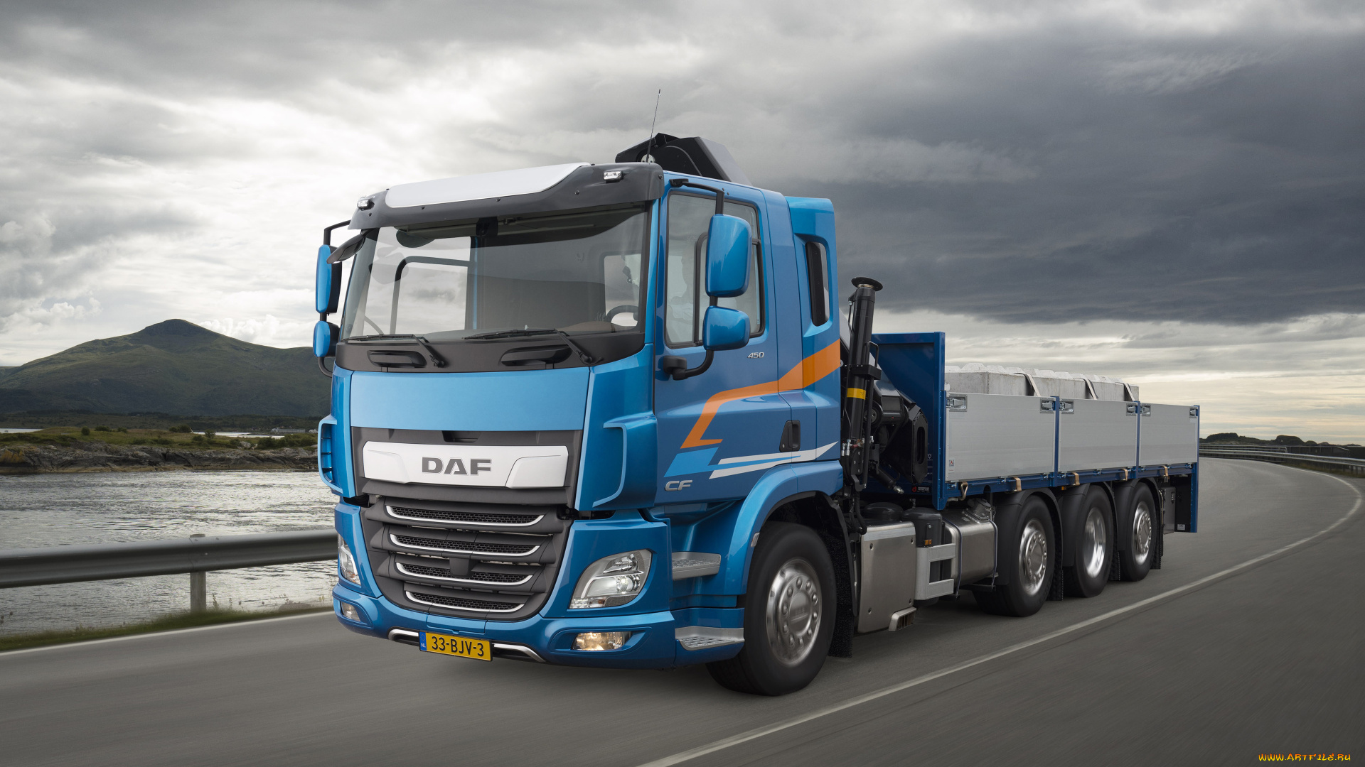 daf, cf, , 2018, автомобили, daf, даф, трасса, поворот, trucks, cf, lkw