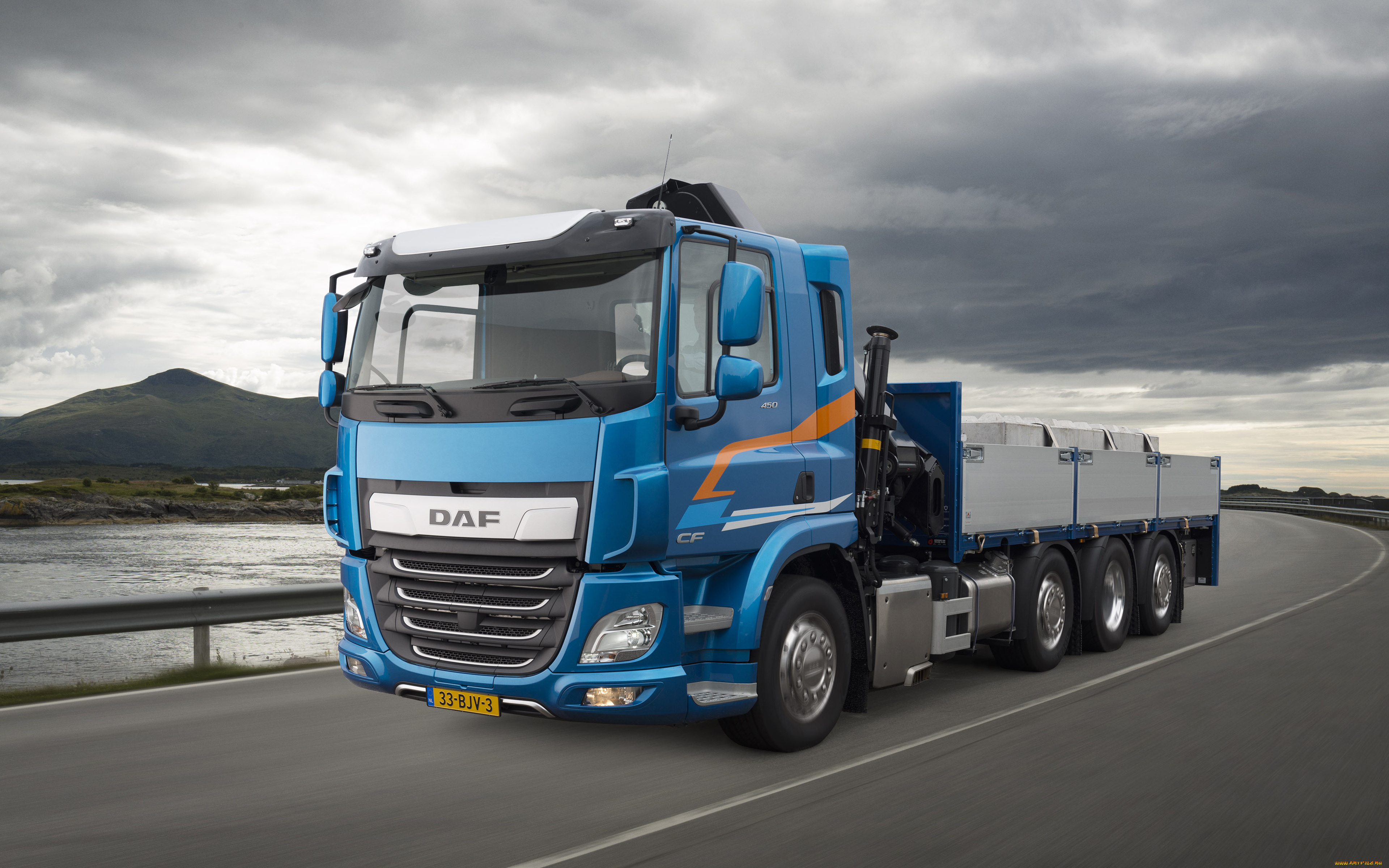 daf, cf, , 2018, автомобили, daf, даф, трасса, поворот, trucks, cf, lkw