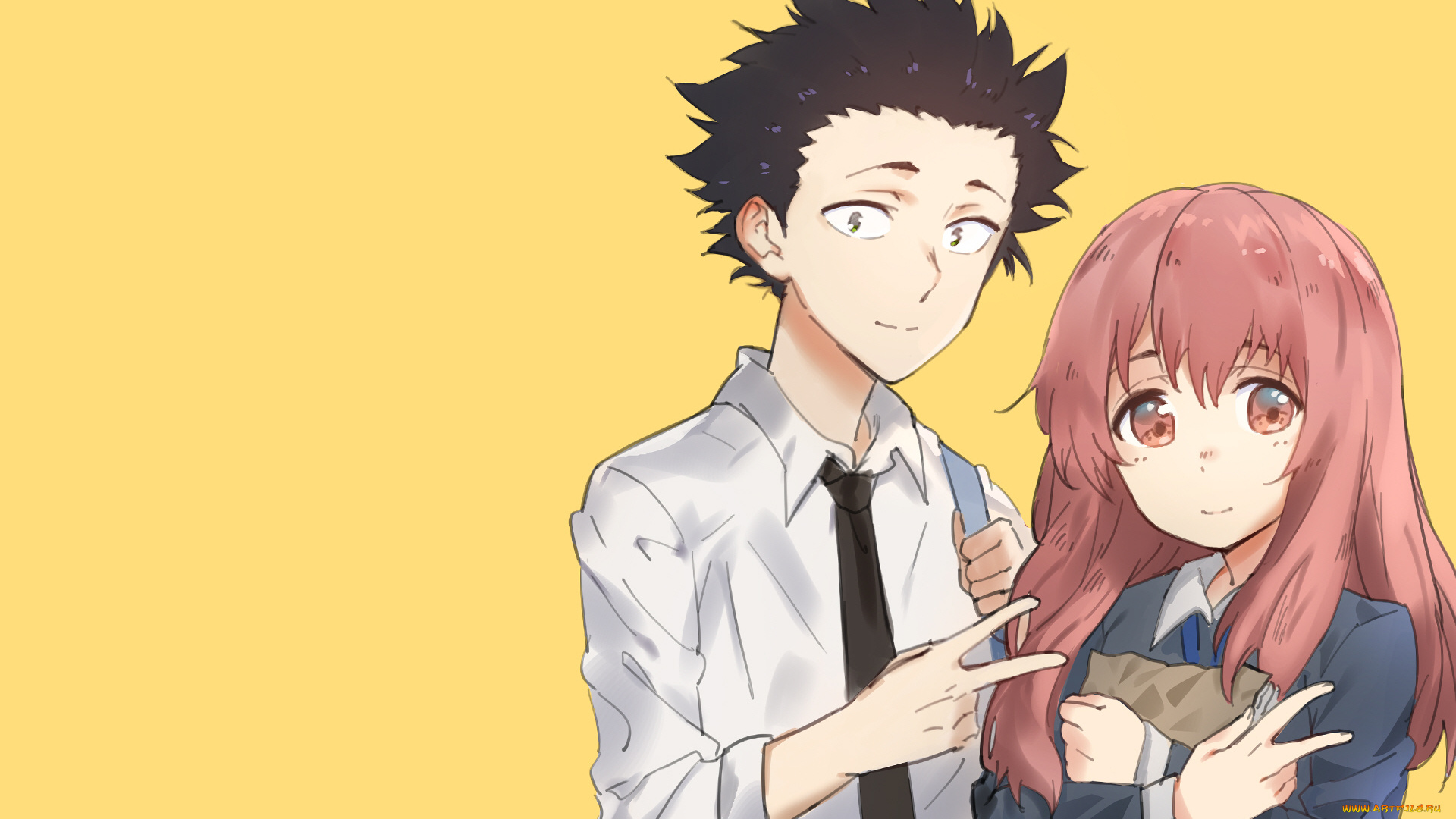 аниме, koe, no, katachi, форма, голоса