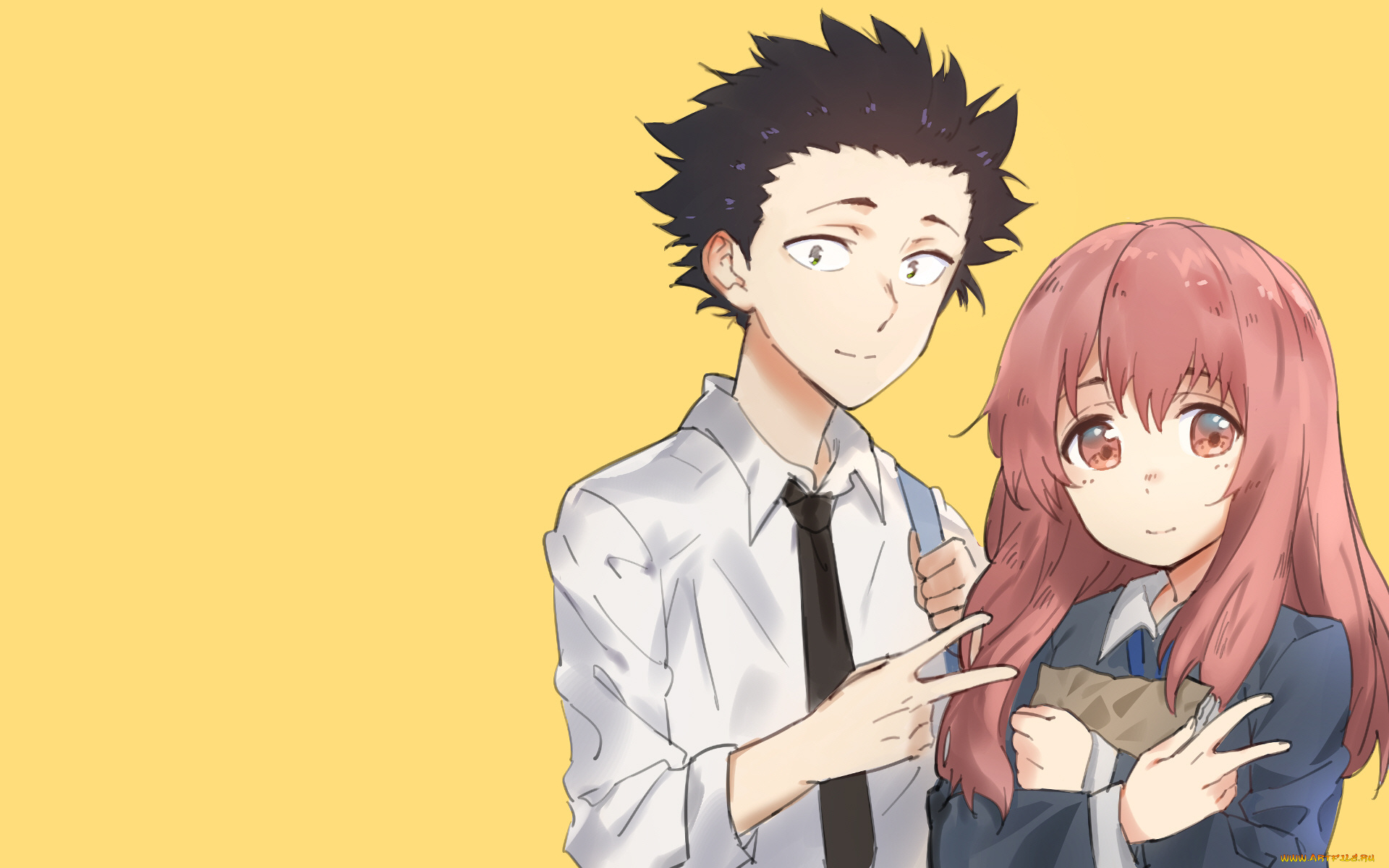 аниме, koe, no, katachi, форма, голоса