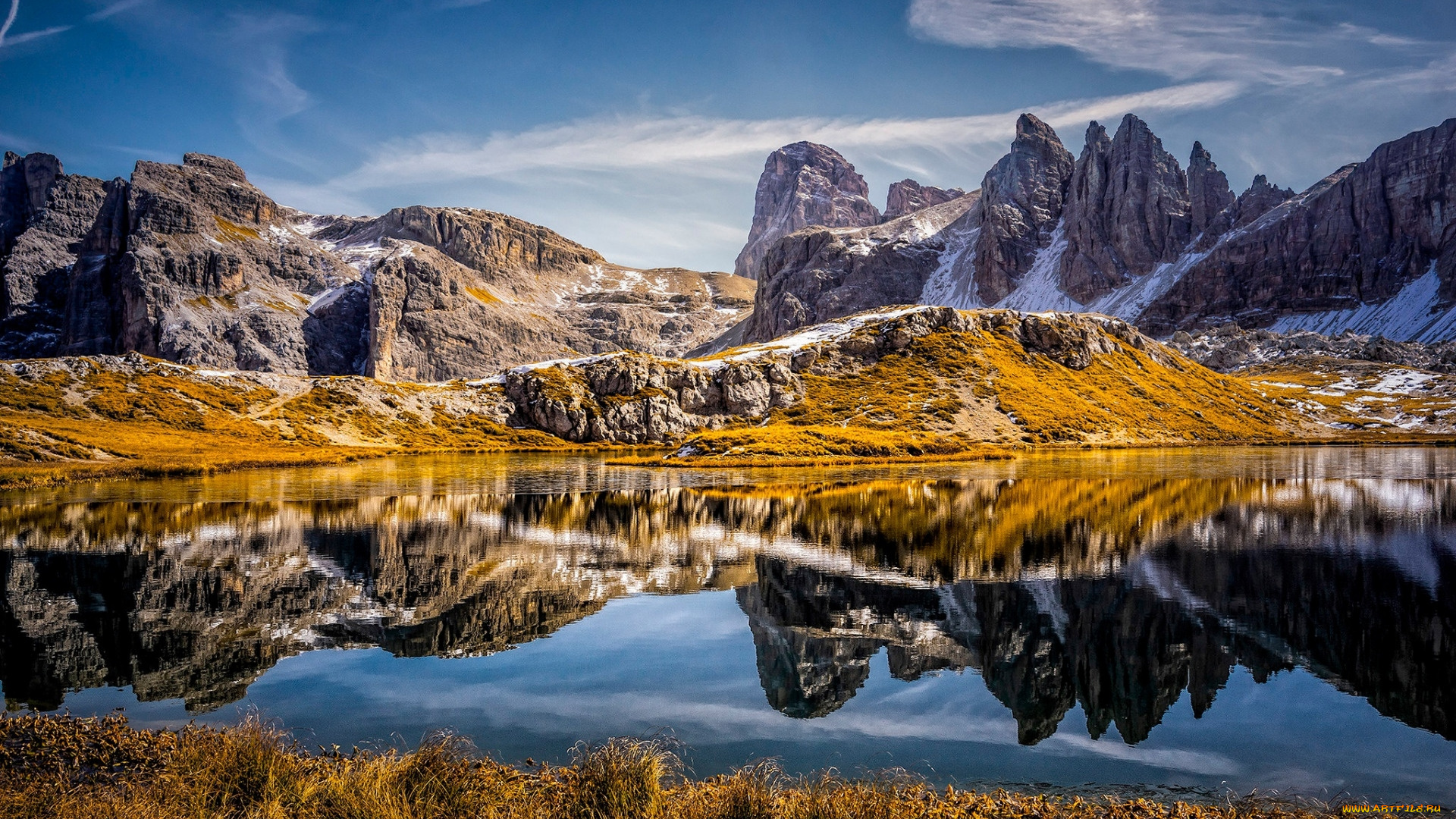 lago, dei, piani, south, tyrol, italy, природа, реки, озера, lago, dei, piani, south, tyrol