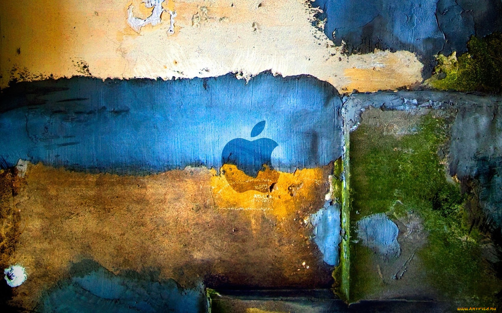 компьютеры, apple, логотип, яблоко, стена