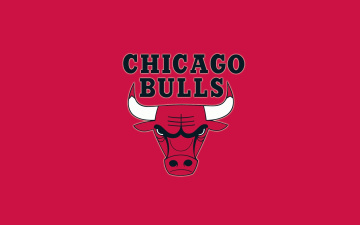 обоя спорт, эмблемы клубов, фон, рога, бык, chicago, bulls