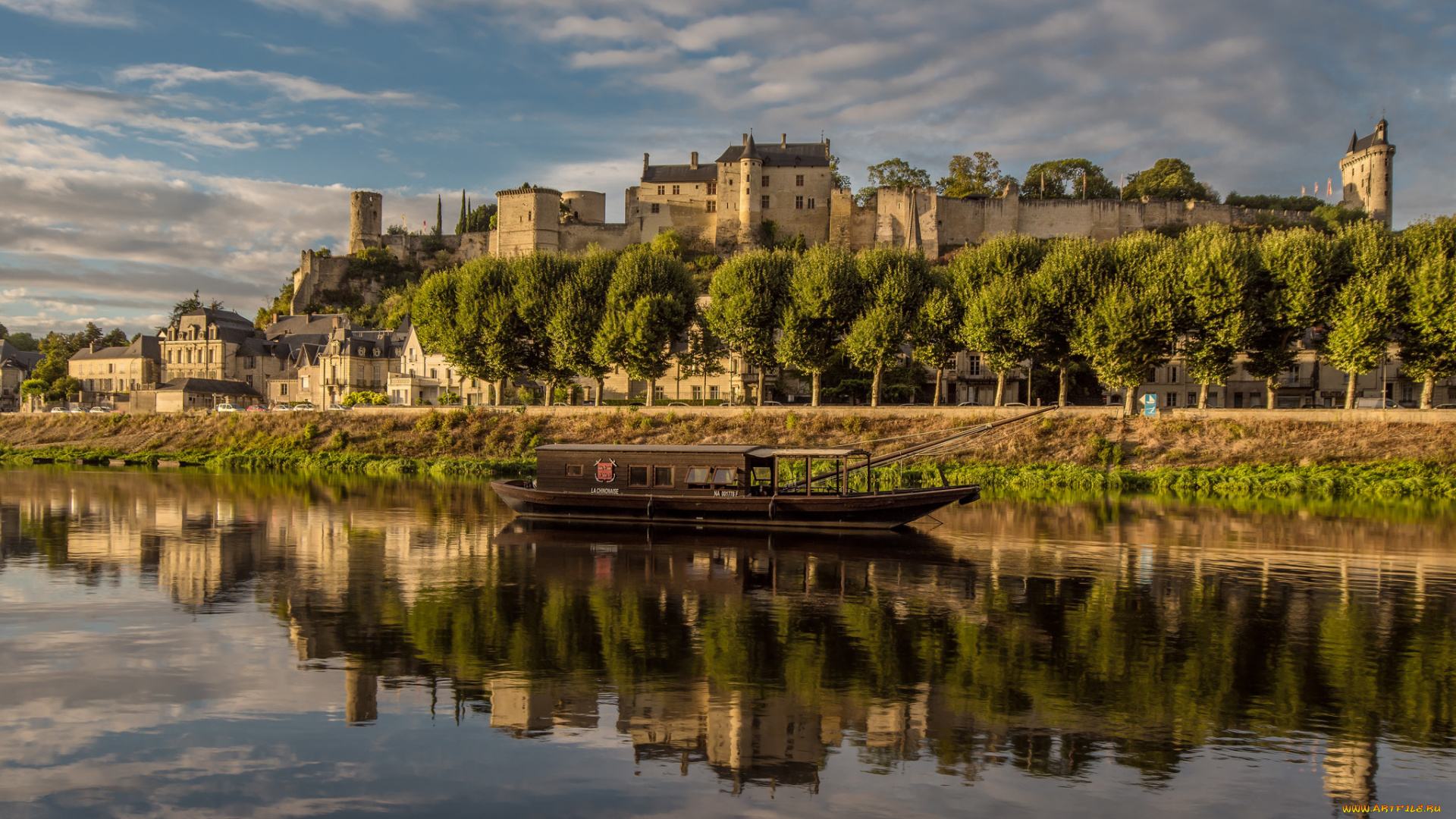 chinon, города, -, панорамы, простор