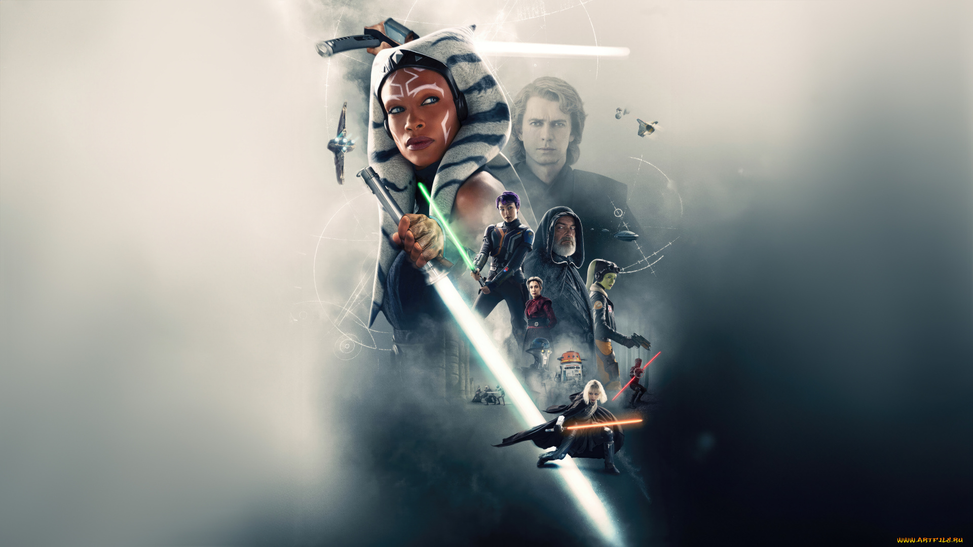 ahsoka, , , мини–сериал, 2023, кино, фильмы, ahsoka, асока, фантастика, фэнтези, боевик, драма, сериал, disney