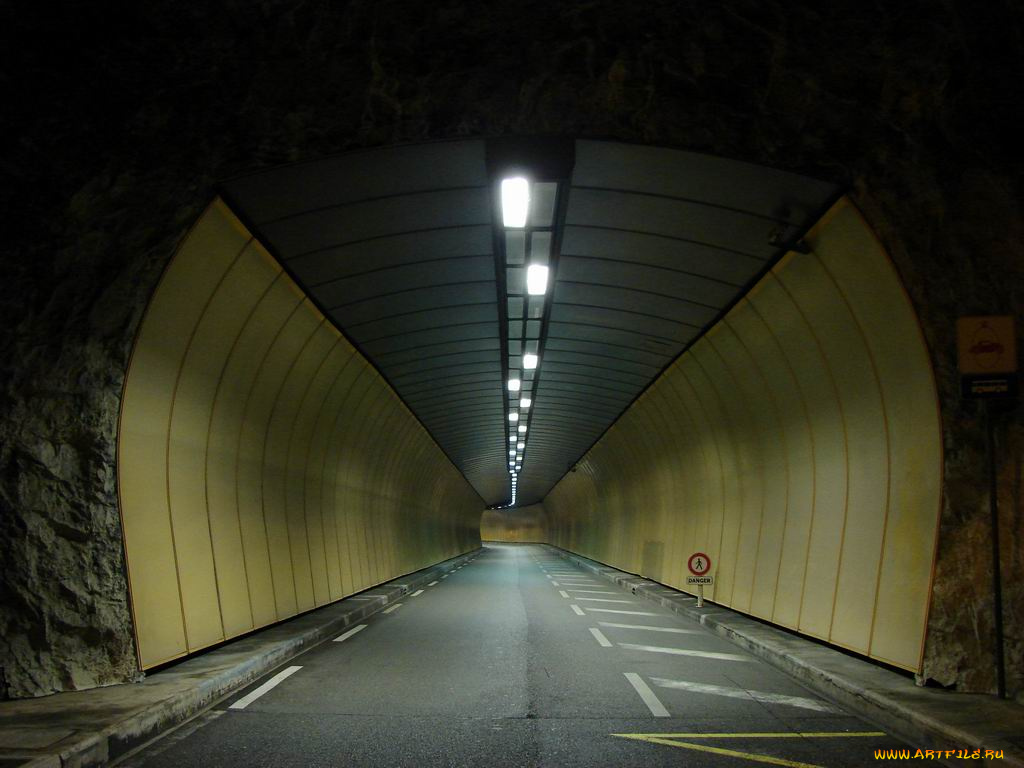 тунель, монако, разное, транспортные, средства, магистрали