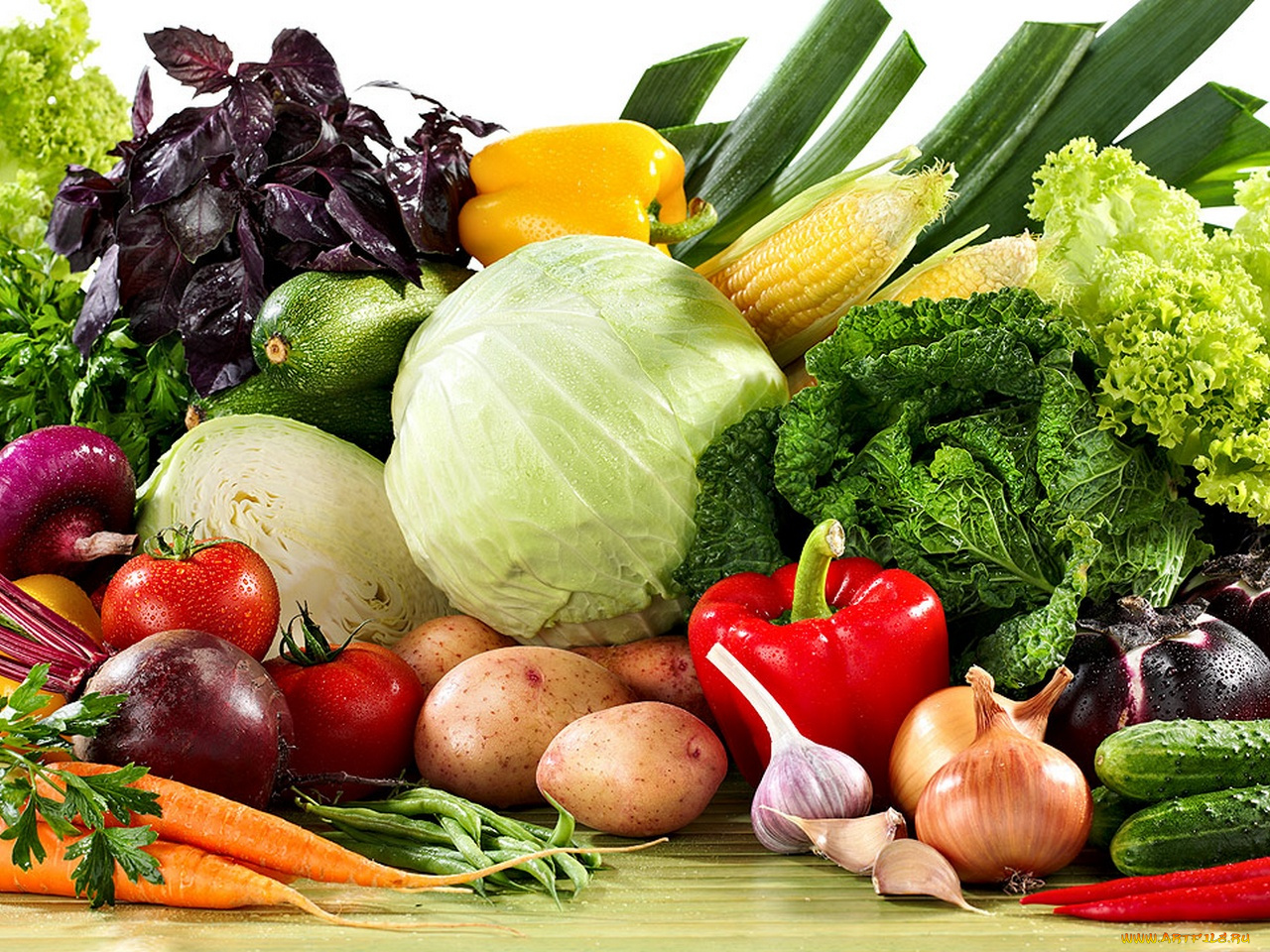 ассорти, еда, овощи, болгарский, перец, помидор, брокколи, кукуруза, имбирь, маис, цветная, капуста, красный, оранжевый, зелёный, белый, фон, томаты