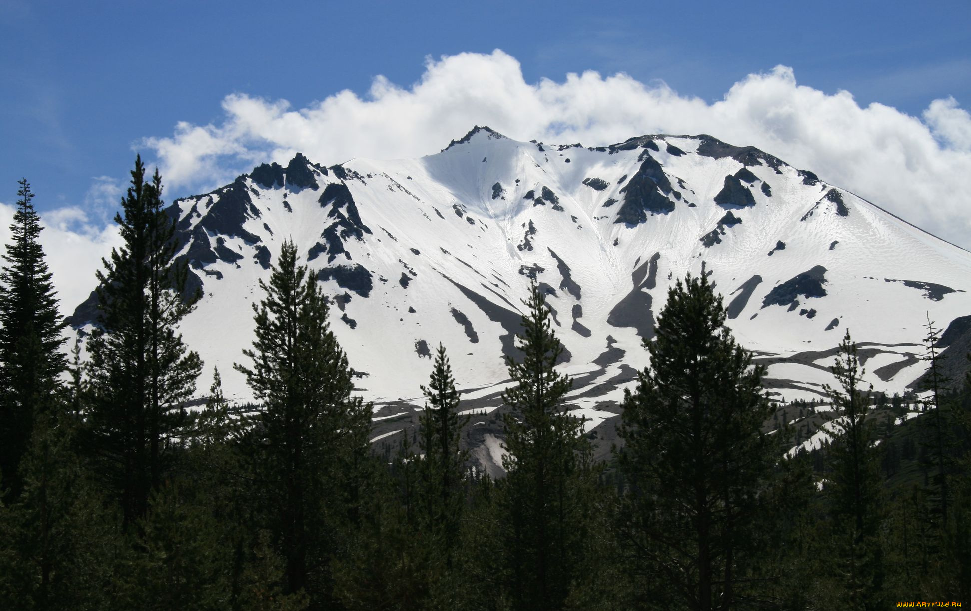 lassen, volcanic, national, park, природа, горы, заповедник