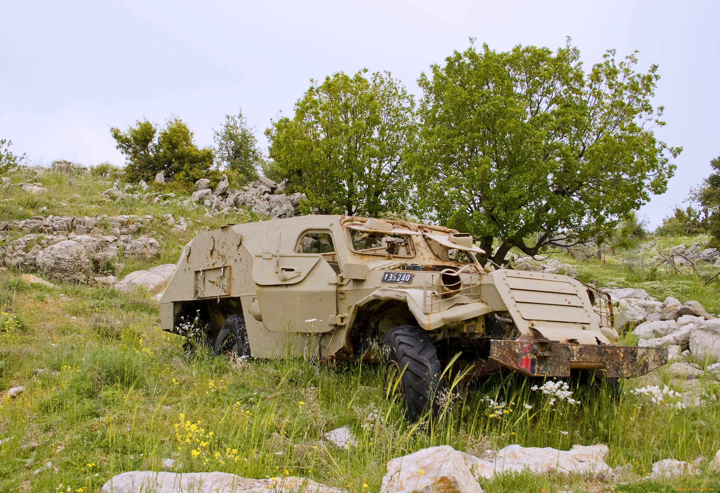 сирийский, бтр, на, горе, хермон, техника, военная, бронетранспортер