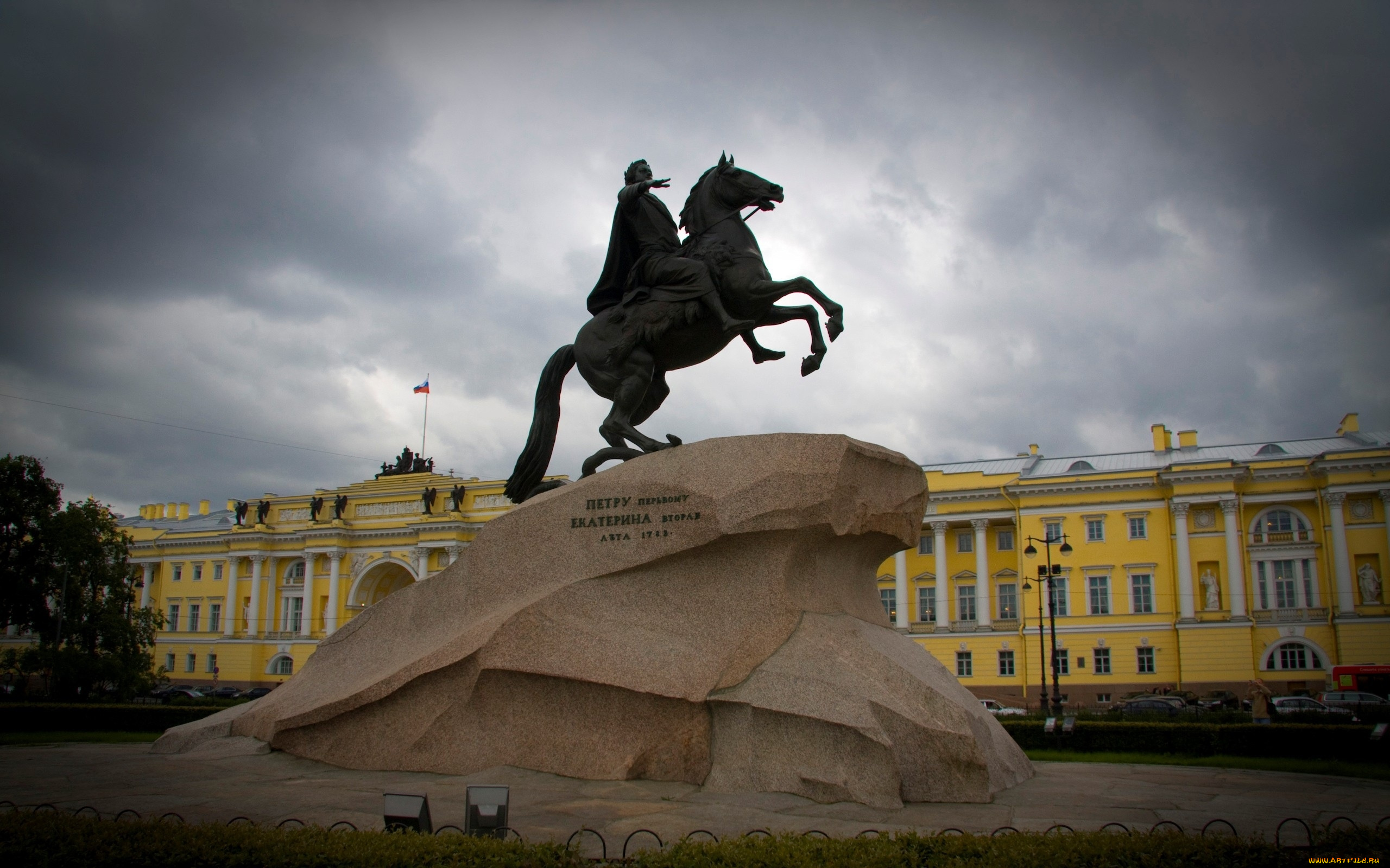 города, санкт, петербург, петергоф, россия, петр, памятник