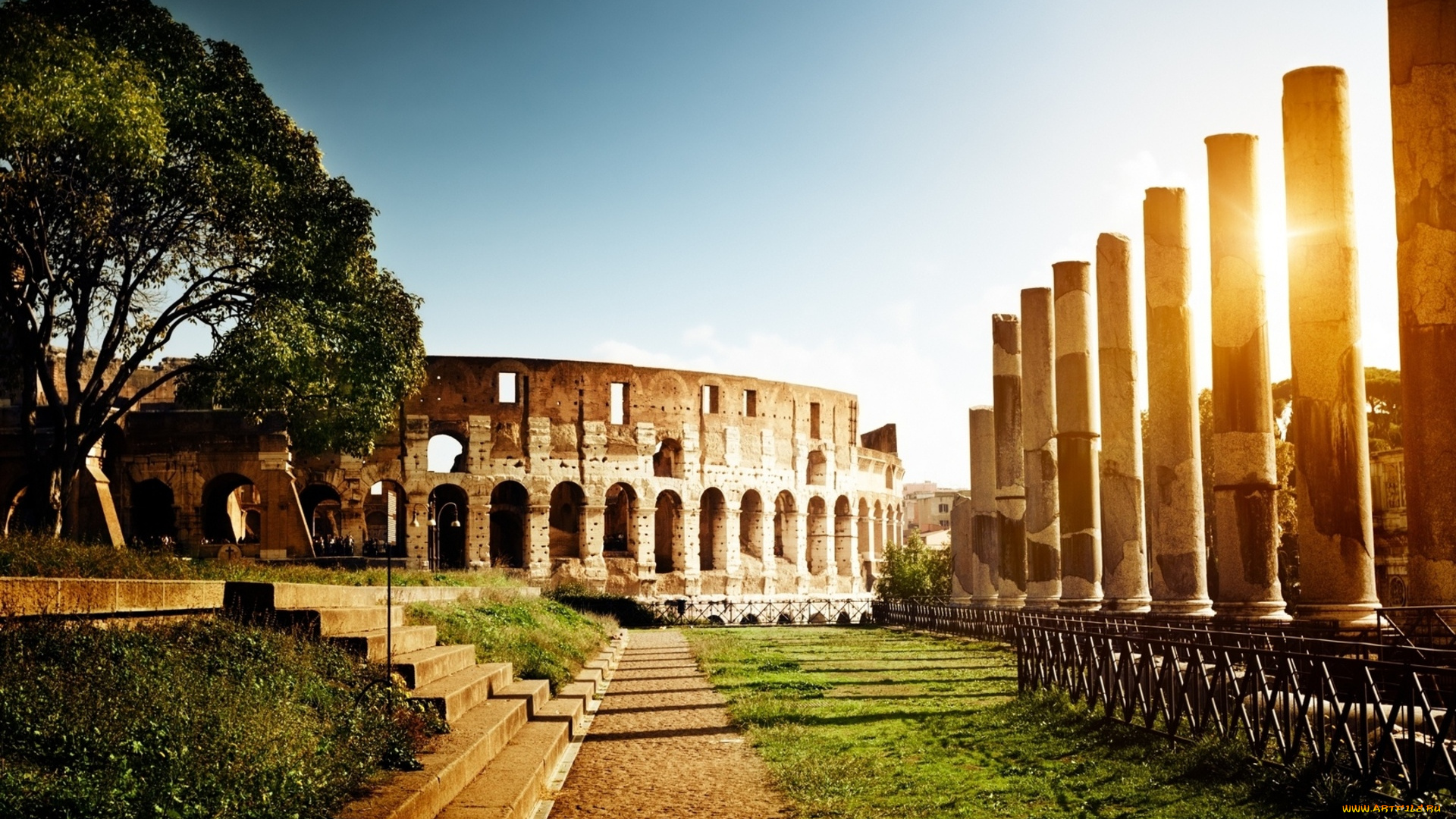 колизей, города, рим, ватикан, италия, мир, история, античный