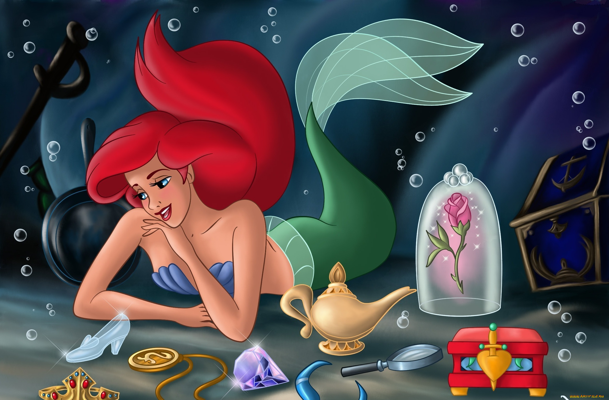 мультфильмы, the, little, mermaid, русалочка
