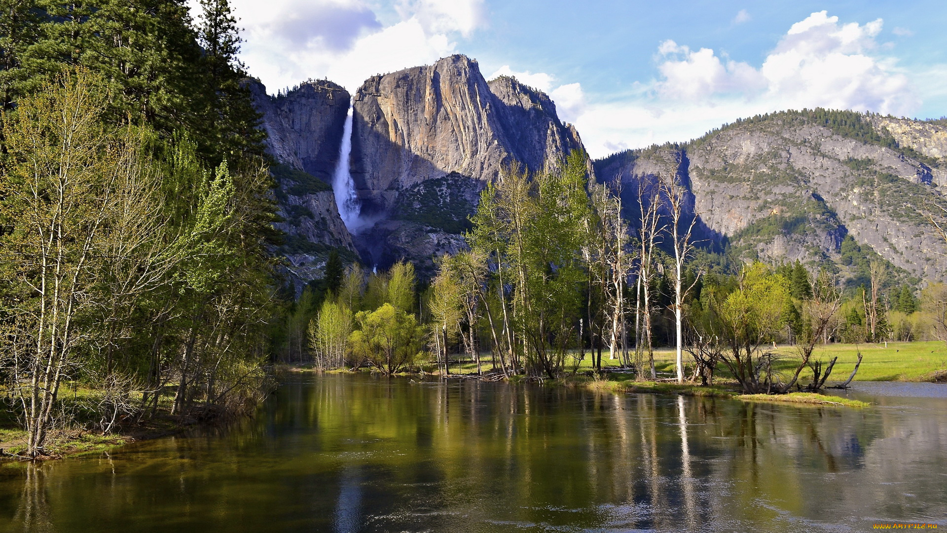 природа, реки, озера, горы, река, водопад, yosemite, national, park