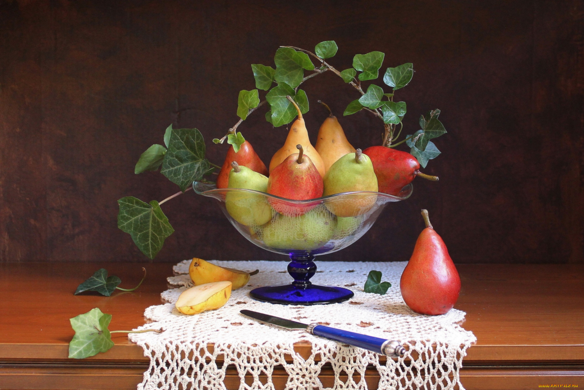натюрморт груши ваза still life pears vase без смс