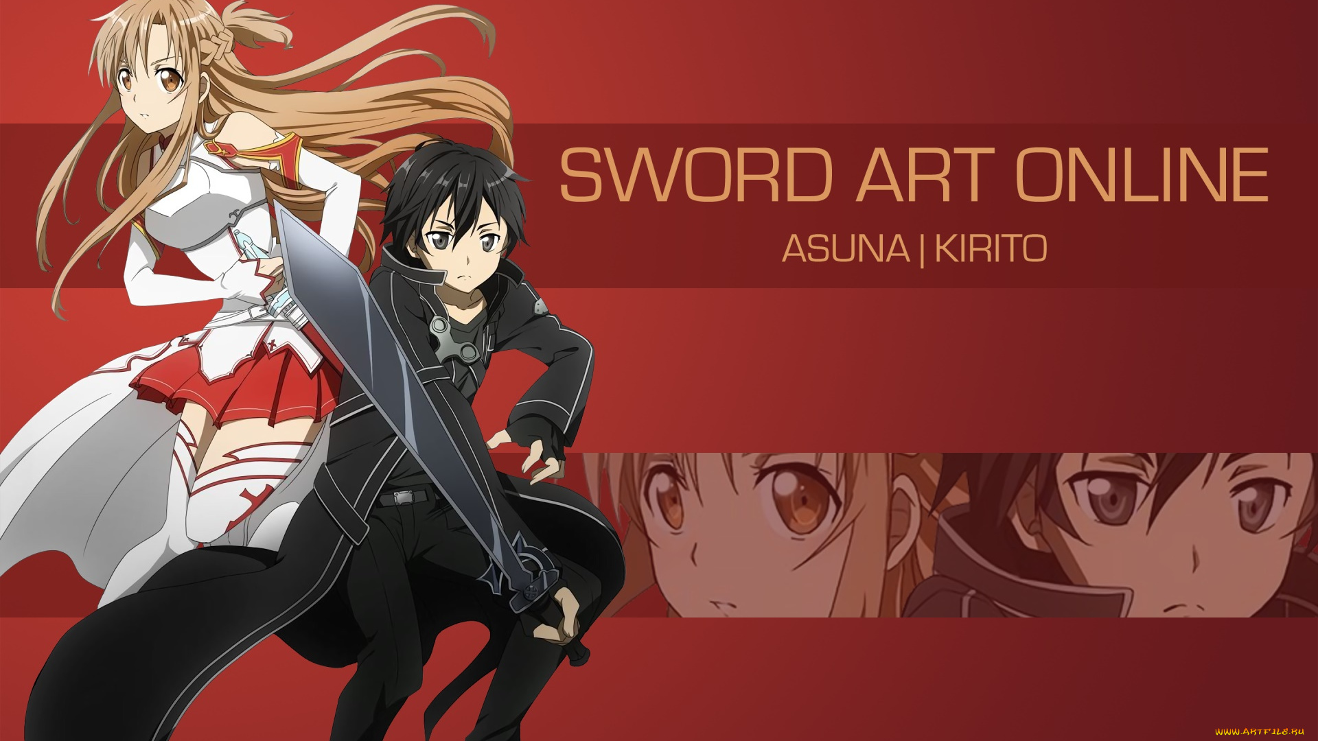 аниме, sword, art, online, фон, взгляд, девушка