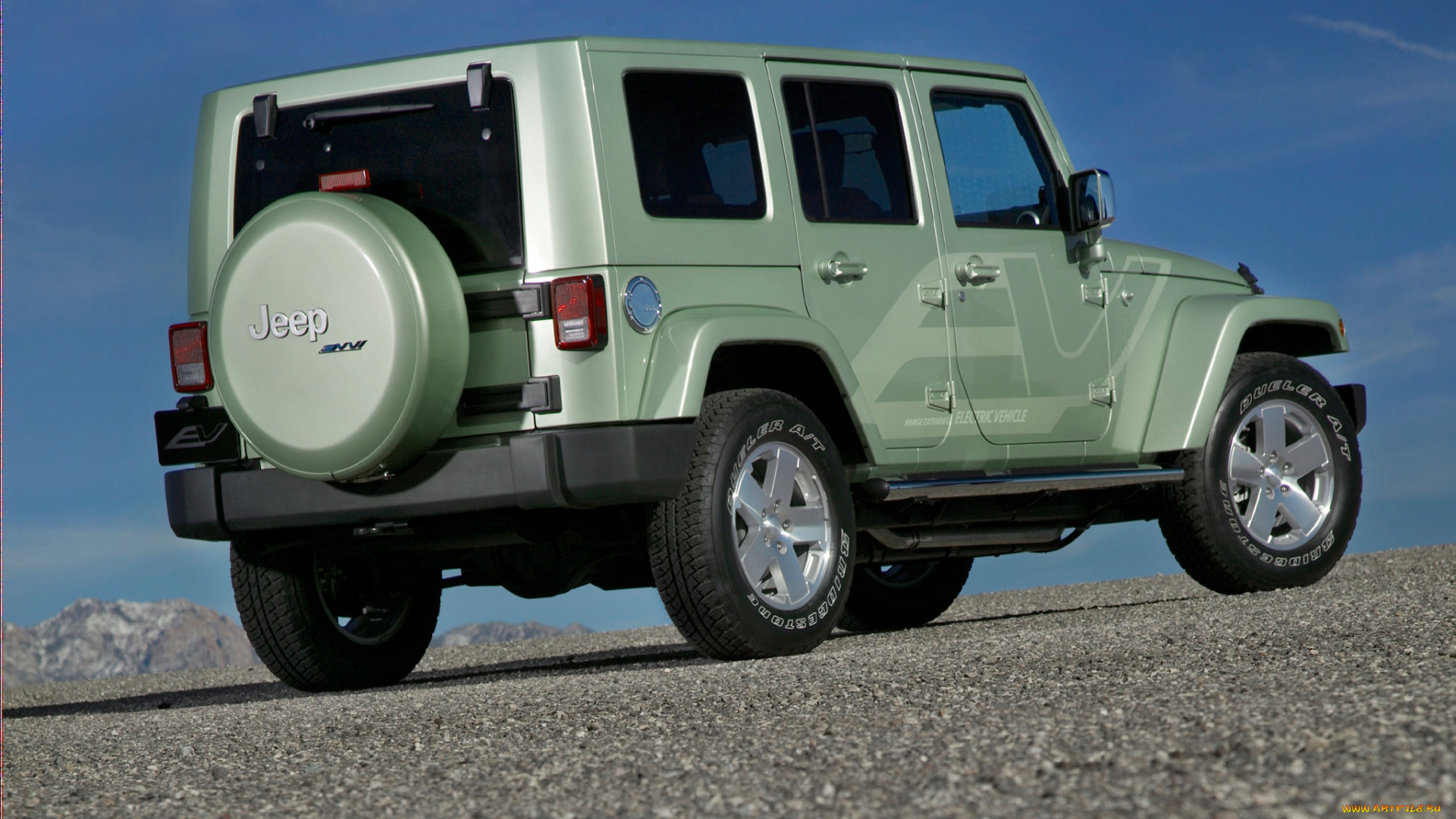 jeep, wrangler, unlimited, ev, concept, 2009, автомобили, jeep, wrangler, unlimited, ev, concept, 2009