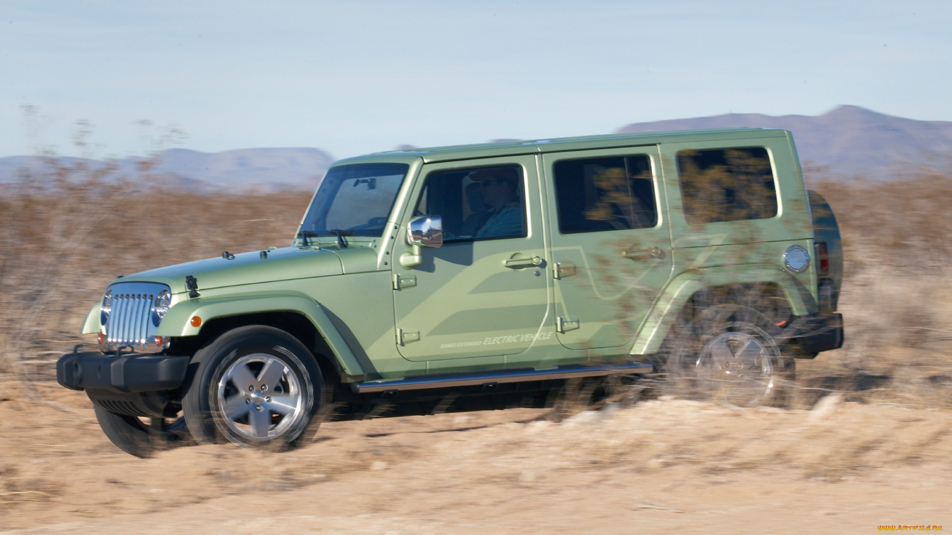 jeep, wrangler, unlimited, ev, concept, 2009, автомобили, jeep, wrangler, unlimited, ev, concept, 2009