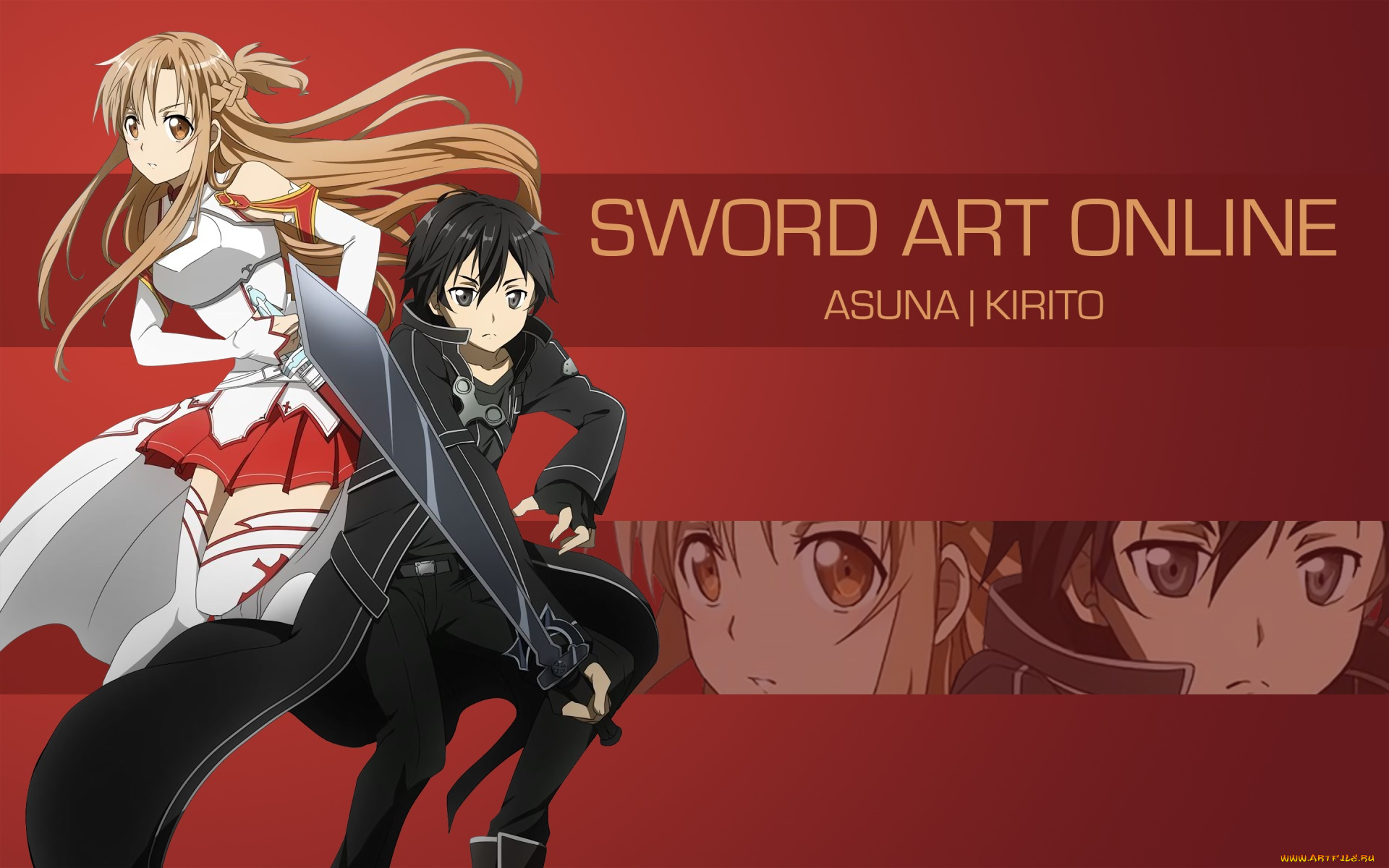 аниме, sword, art, online, фон, взгляд, девушка