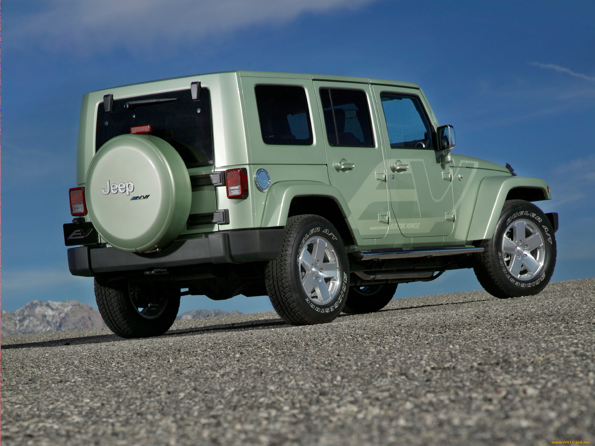 jeep, wrangler, unlimited, ev, concept, 2009, автомобили, jeep, wrangler, unlimited, ev, concept, 2009