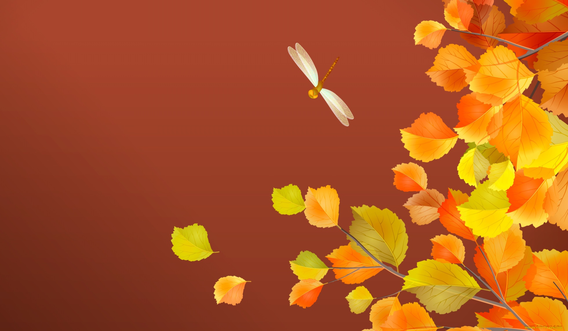 графика иллюстрация листья природа осень загрузить