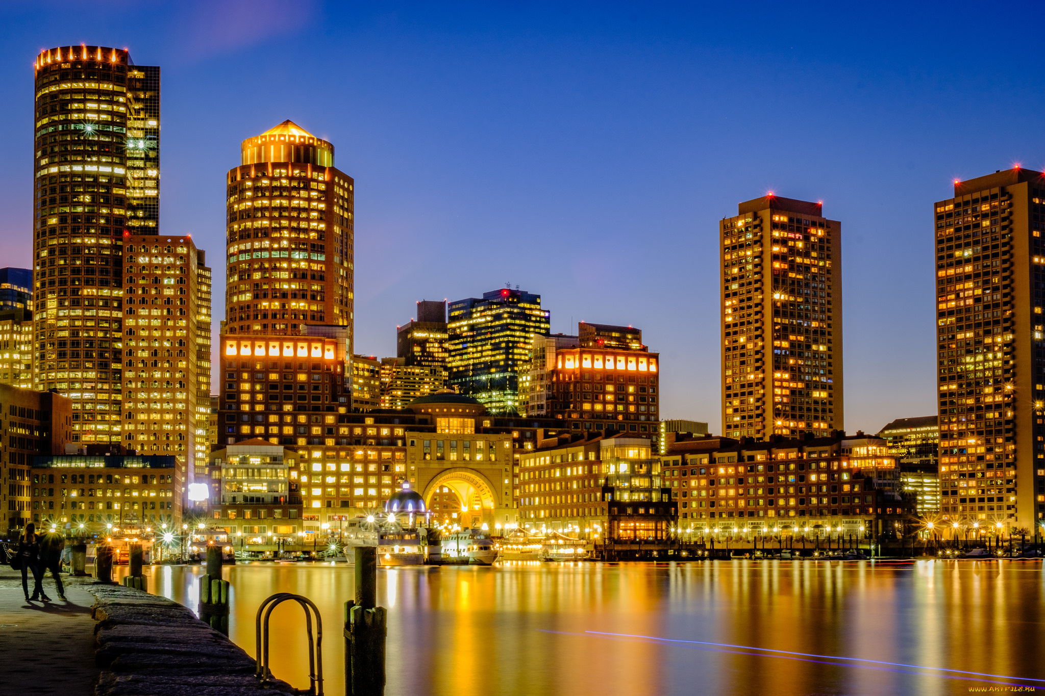 boston, города, бостон, , сша, небоскребы, панорама