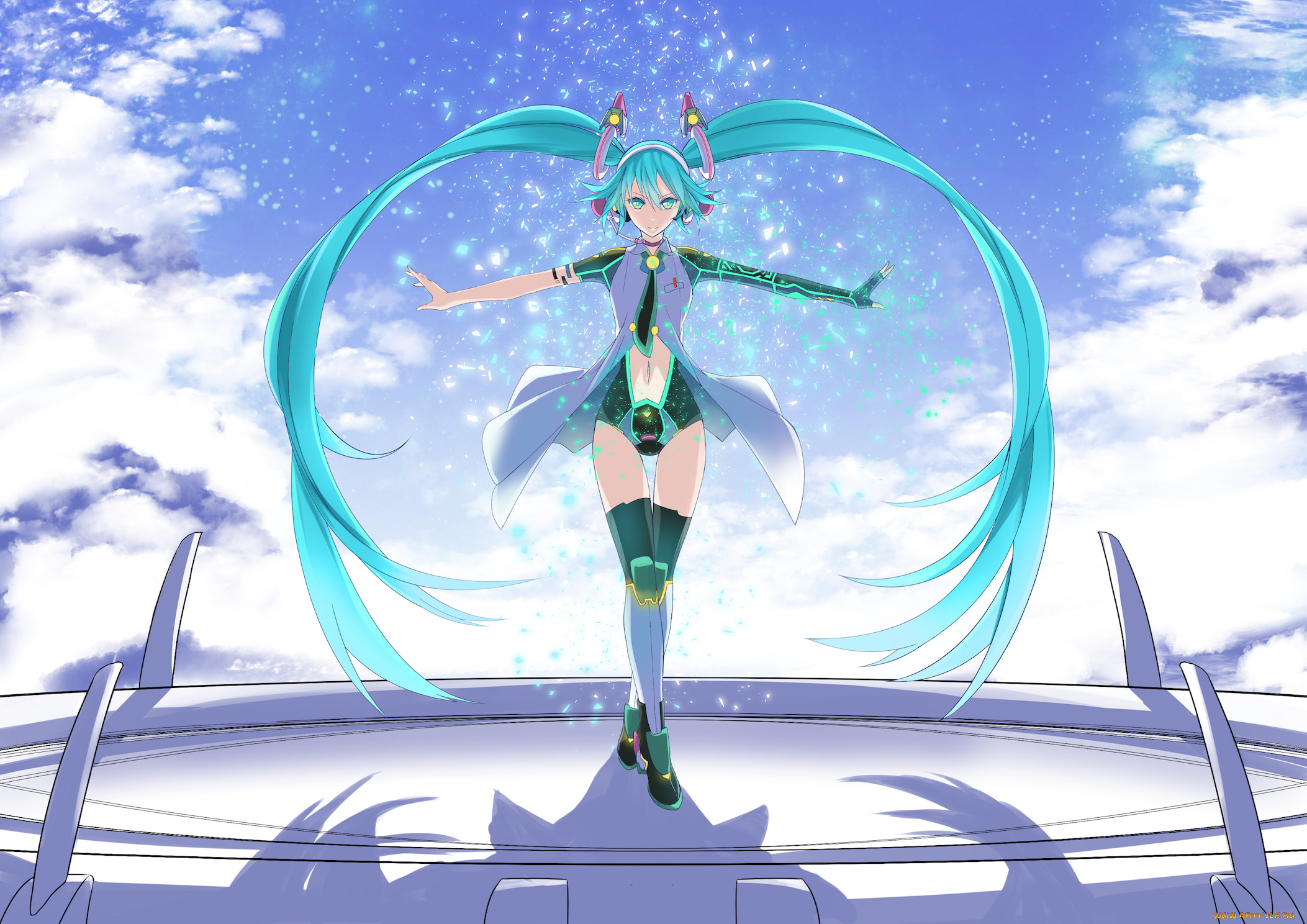 аниме, vocaloid, hatsune, miku