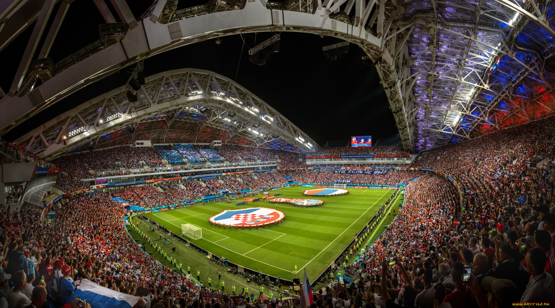 спорт, стадионы, россия--хорватия, Чемпионат, мира, 2018, стадион, фишт, сочи, трибуны, архитектура, футбол